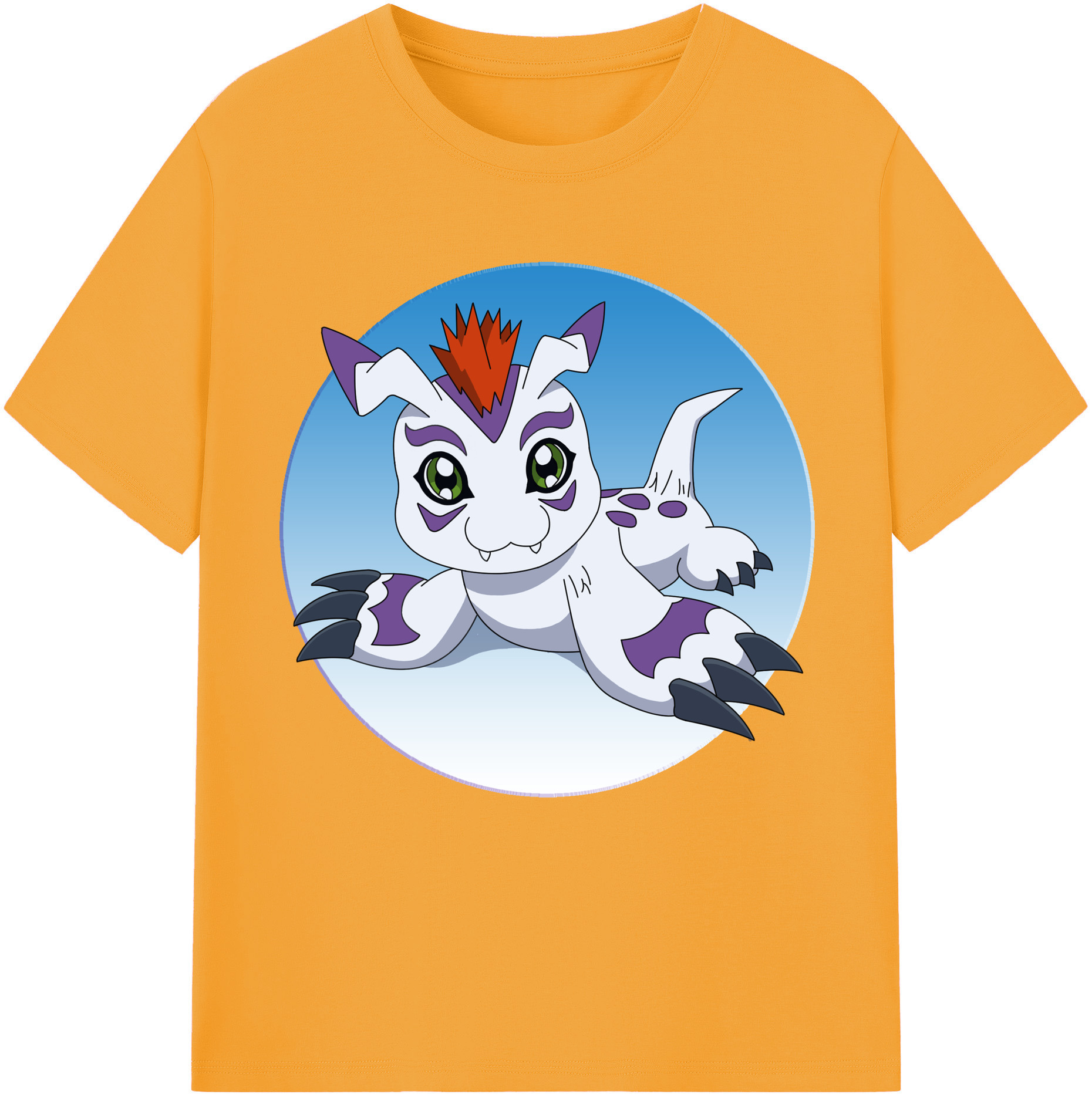 （画像用） Digimon デジタルモンスター/デジモン レディースカジュアルプリントTシャツ（綿100％）