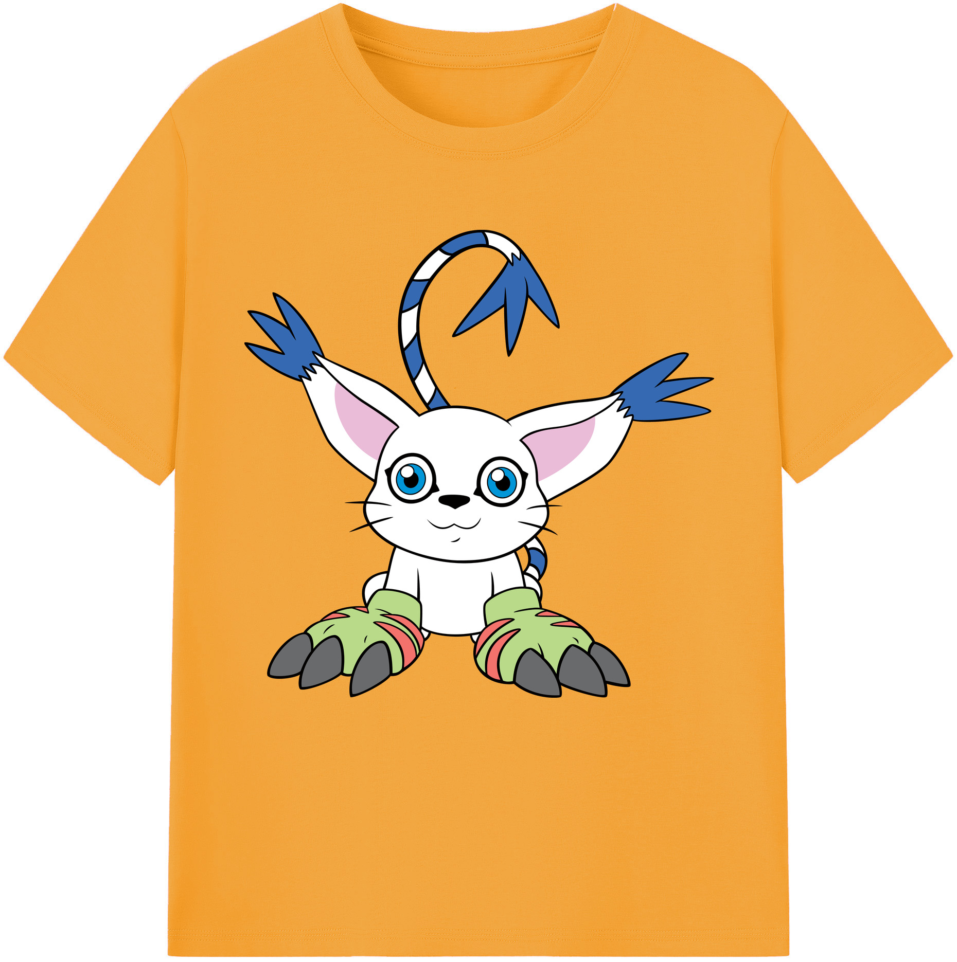 （画像用） Digimon デジタルモンスター/デジモン レディースカジュアルプリントTシャツ（綿100％）