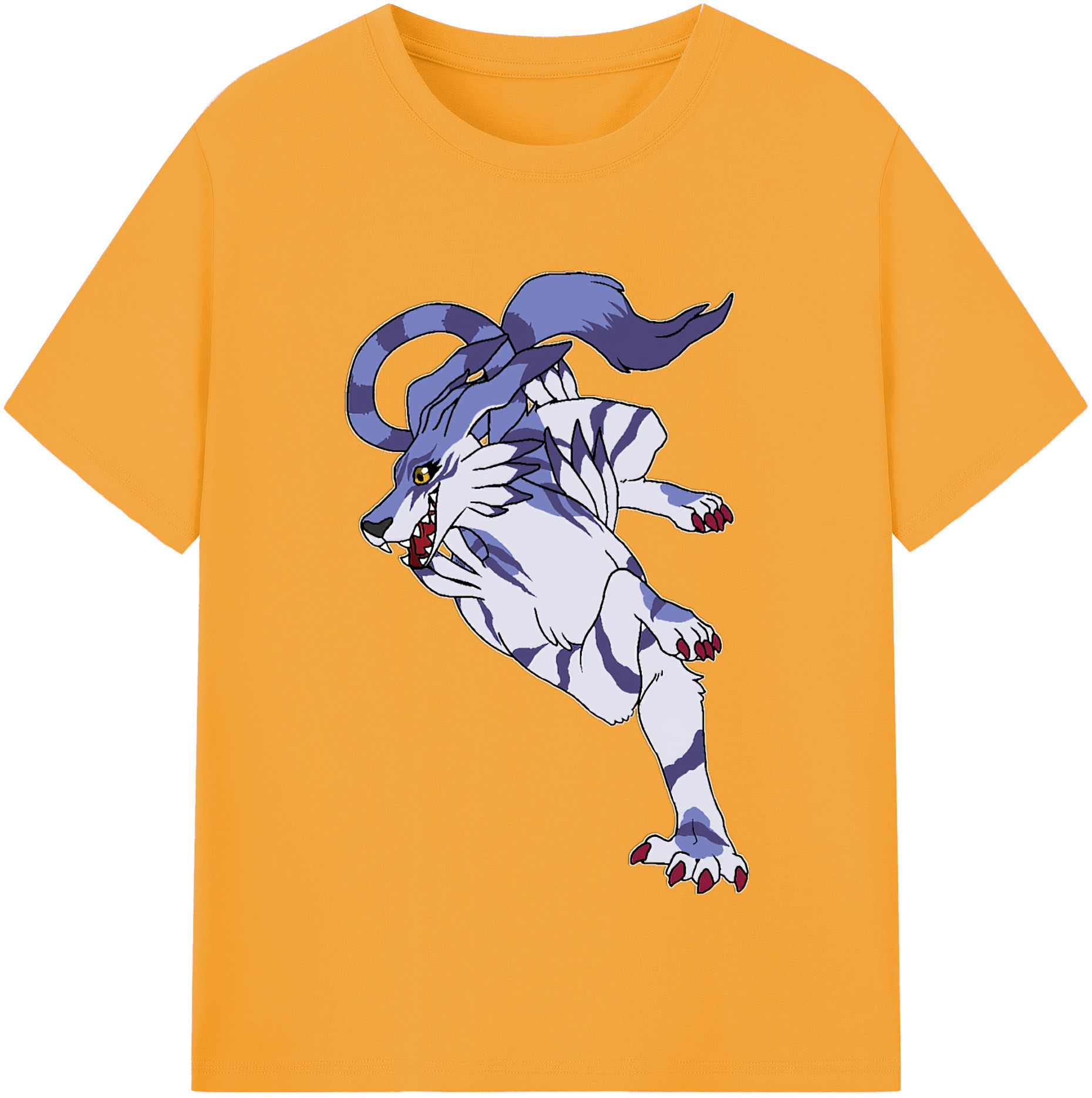 （画像用） Digimon デジタルモンスター/デジモン レディースカジュアルプリントTシャツ（綿100％）