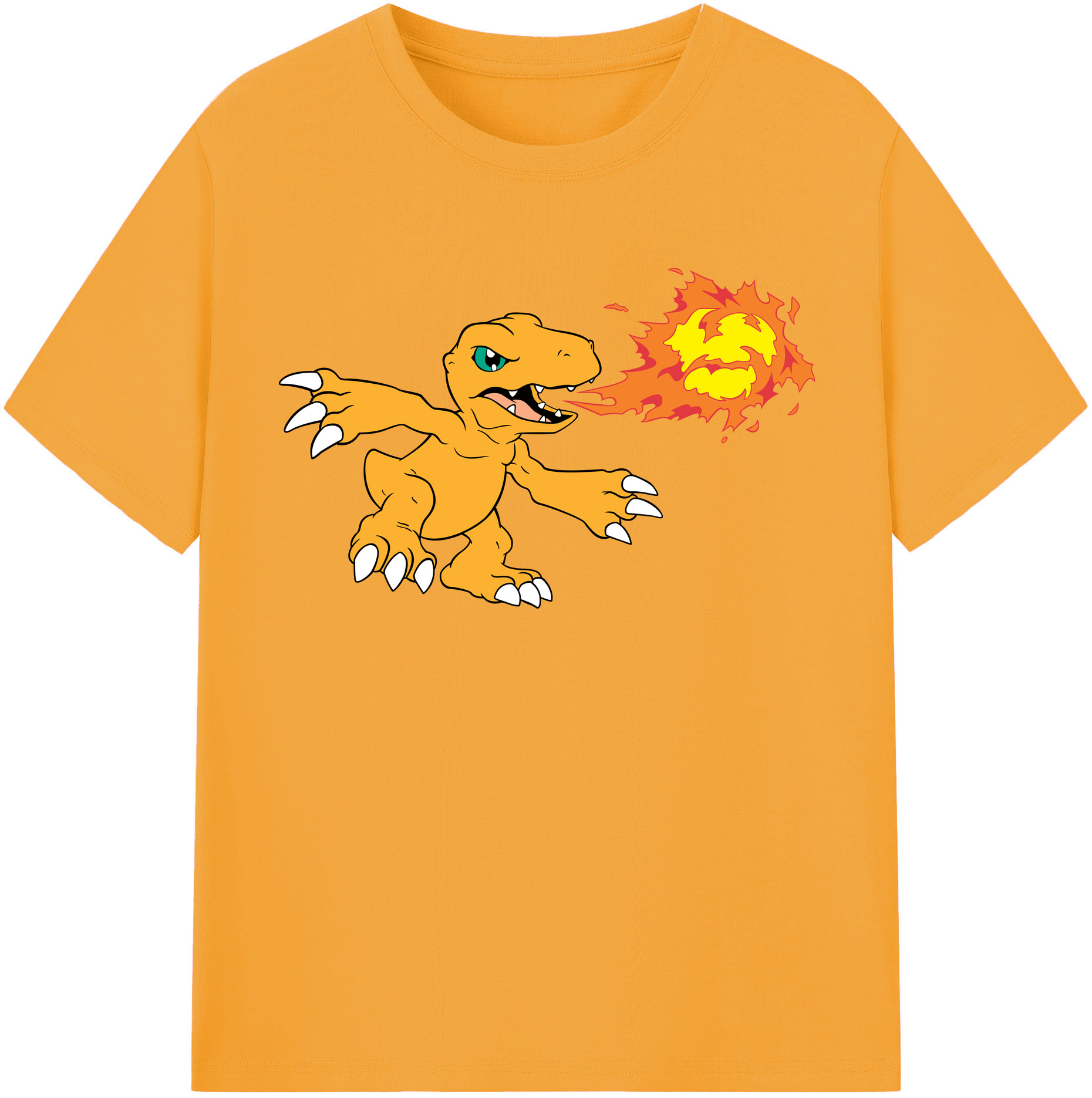 （画像用） Digimon デジタルモンスター/デジモン レディースカジュアルプリントTシャツ（綿100％）