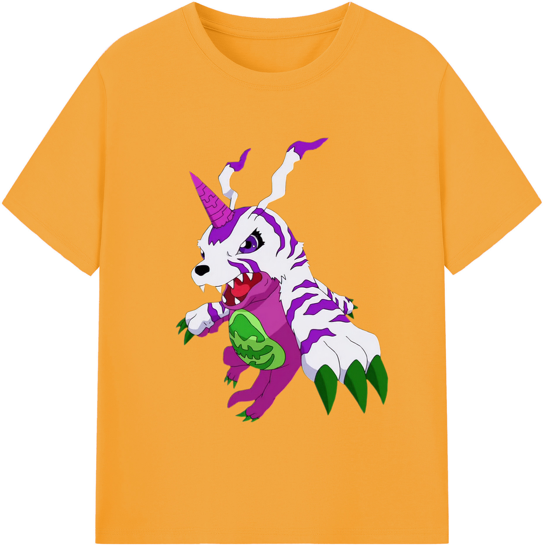 （画像用） Digimon デジタルモンスター/デジモン レディースカジュアルプリントTシャツ（綿100％）