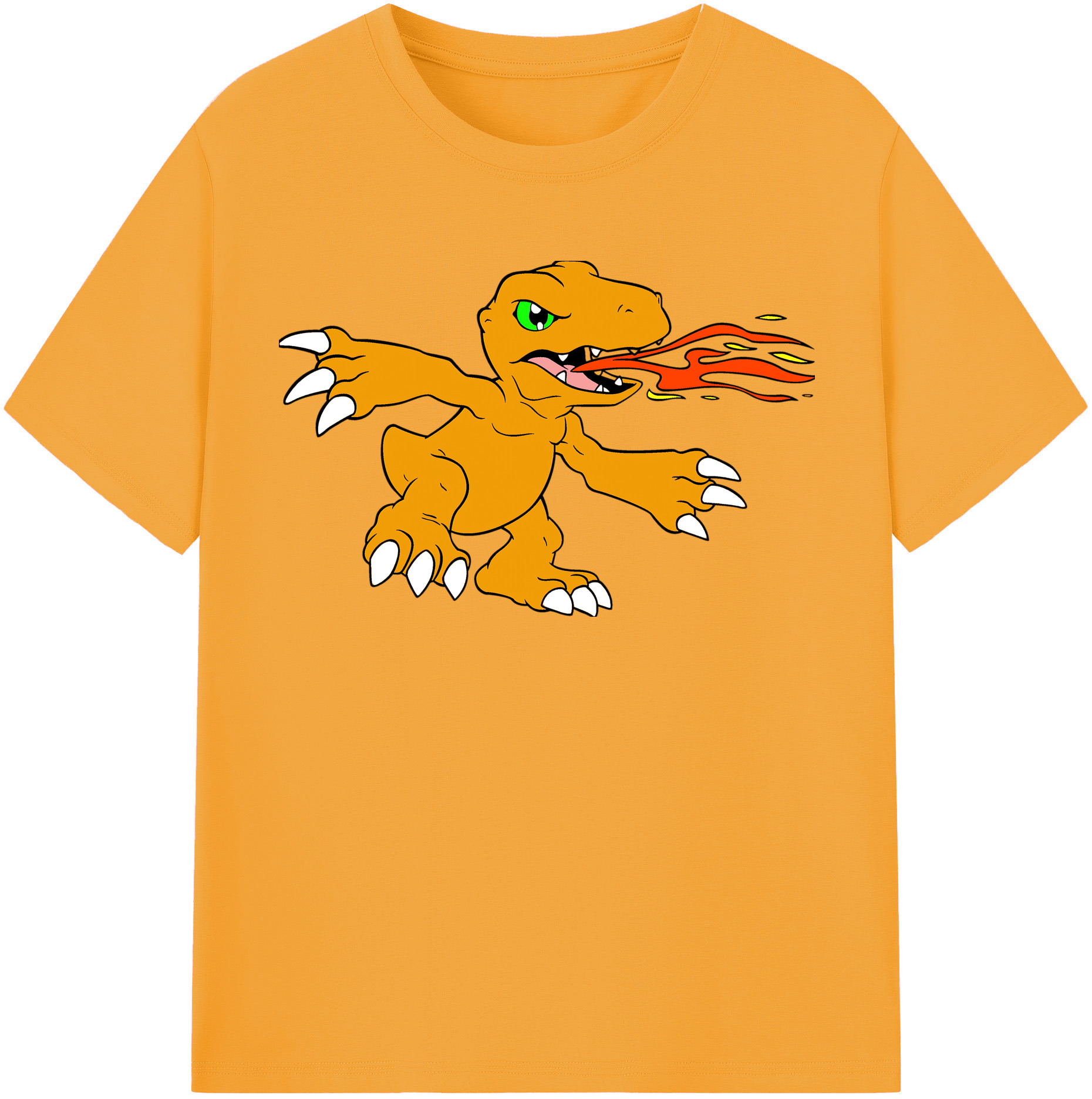 （画像用） Digimon デジタルモンスター/デジモン レディースカジュアルプリントTシャツ（綿100％）