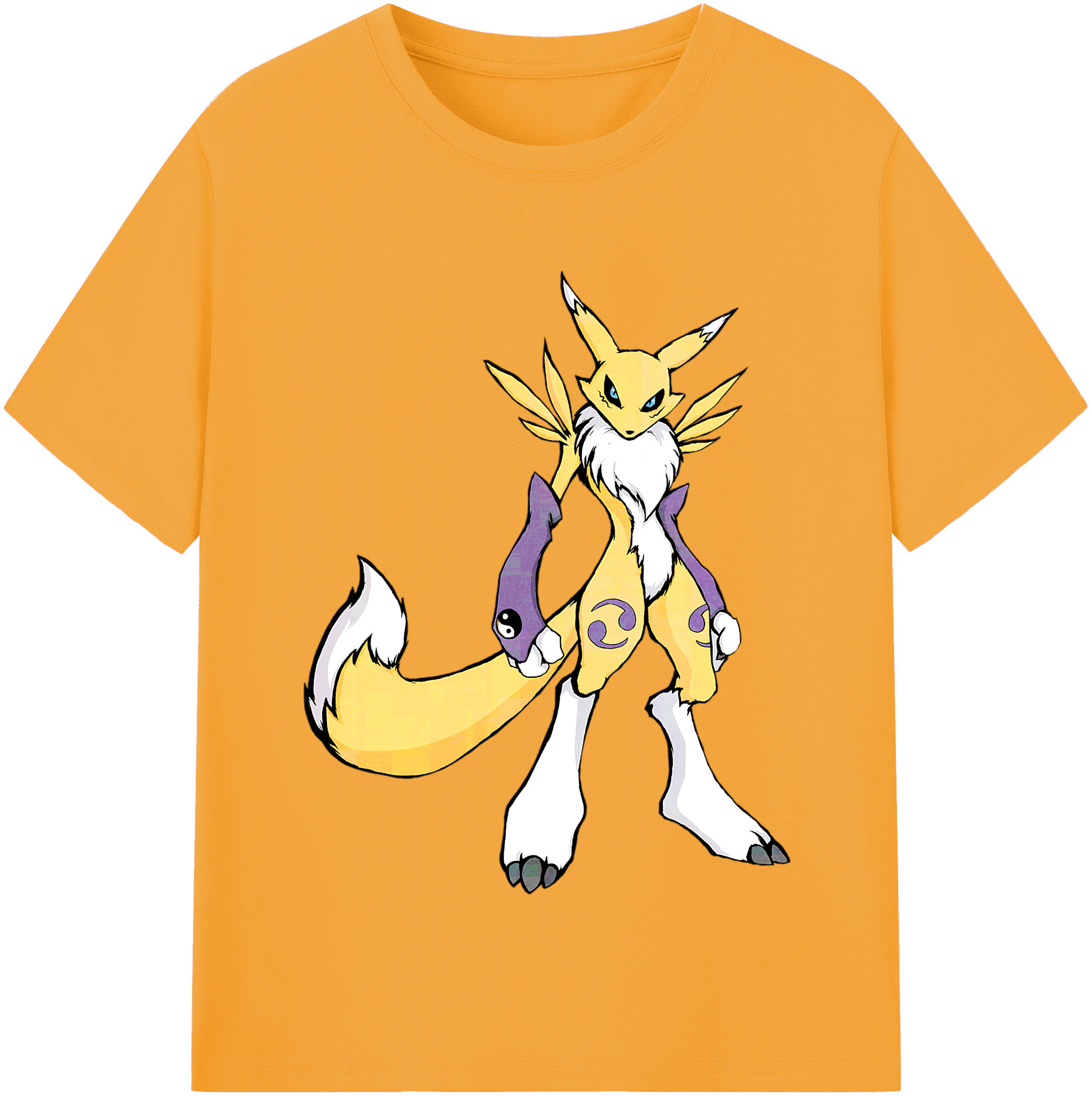 （画像用） Digimon デジタルモンスター/デジモン レディースカジュアルプリントTシャツ（綿100％）