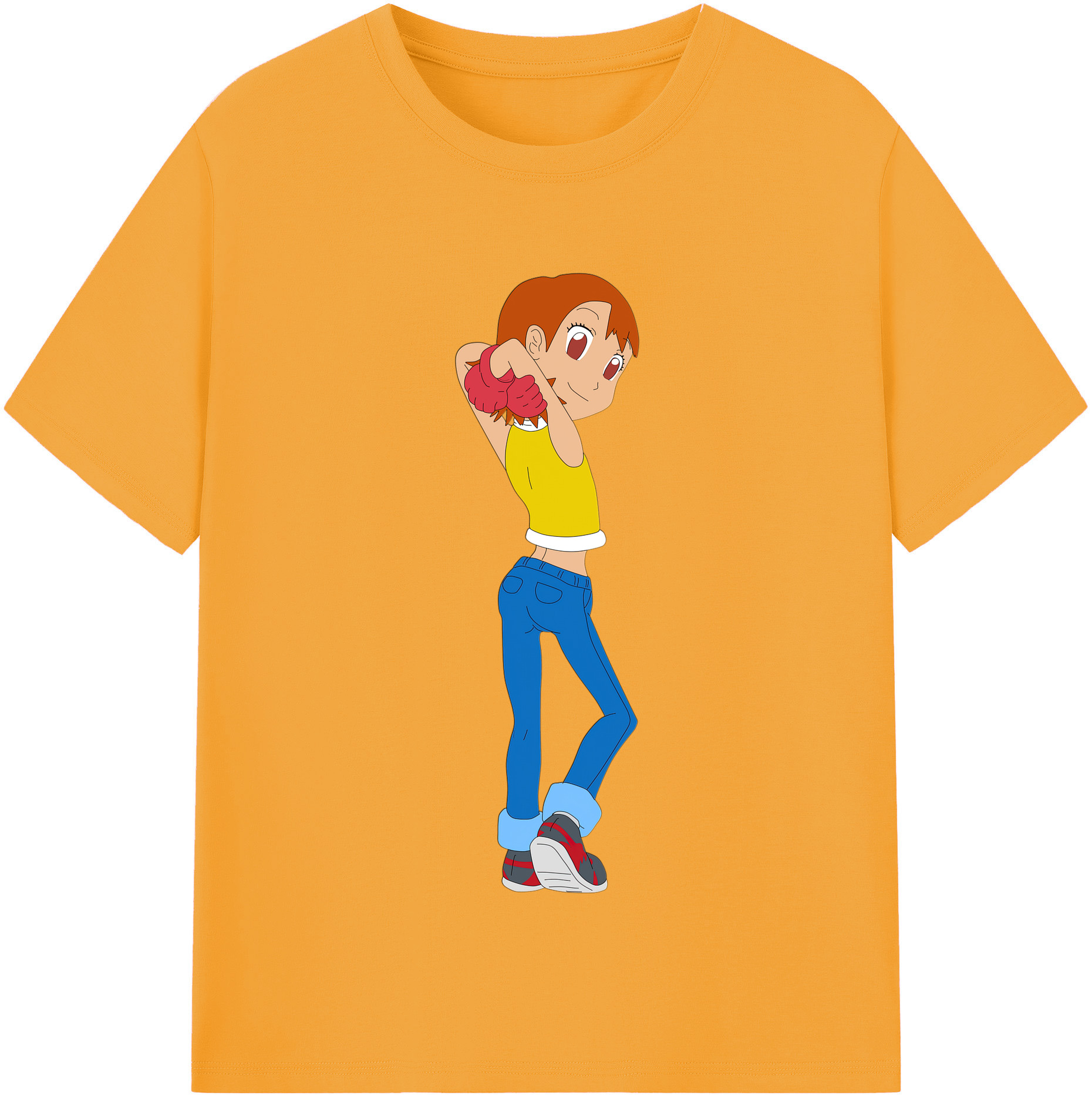 （画像用） Digimon デジタルモンスター/デジモン レディースカジュアルプリントTシャツ（綿100％）