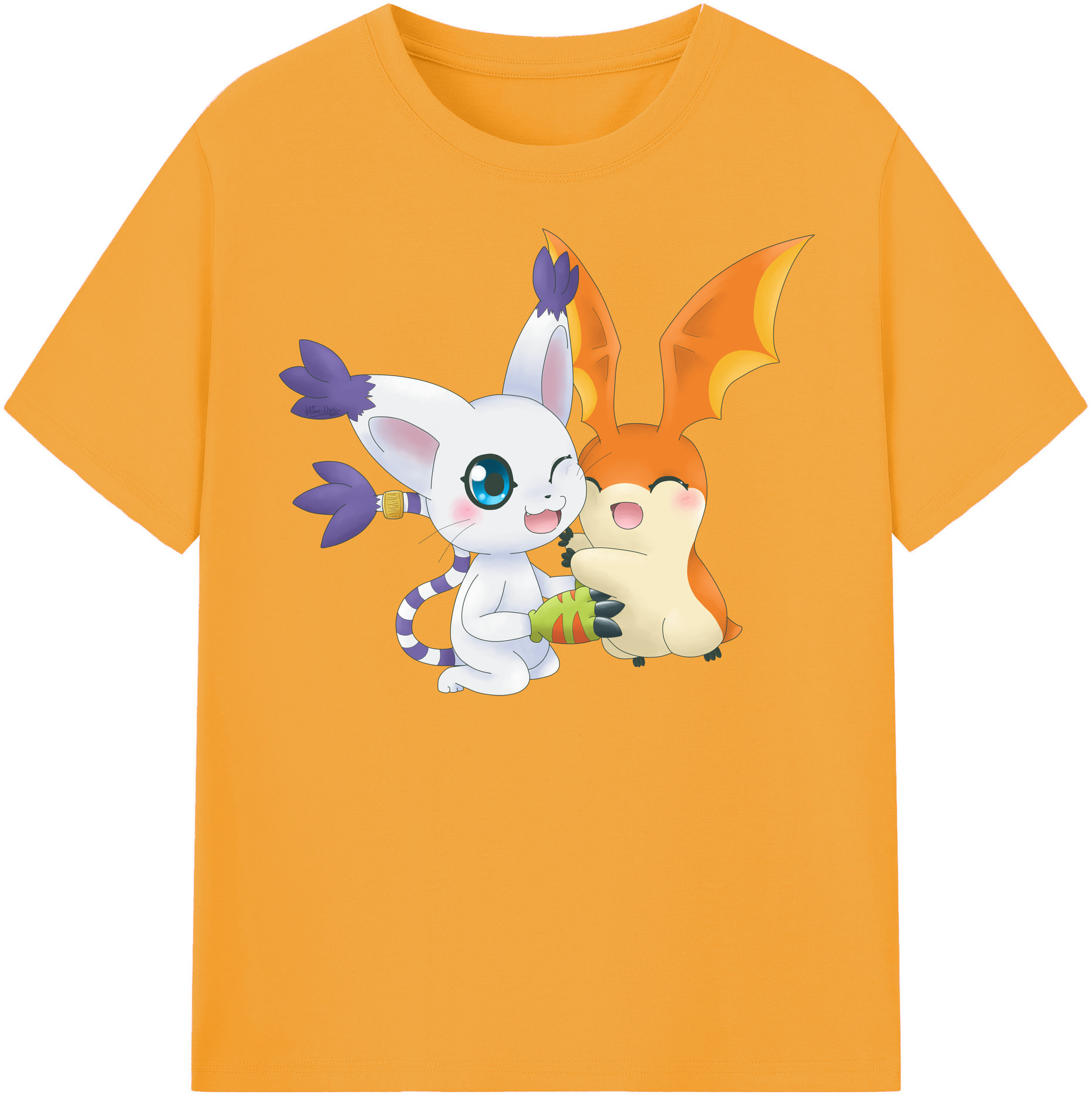 （画像用） Digimon デジタルモンスター/デジモン レディースカジュアルプリントTシャツ（綿100％）