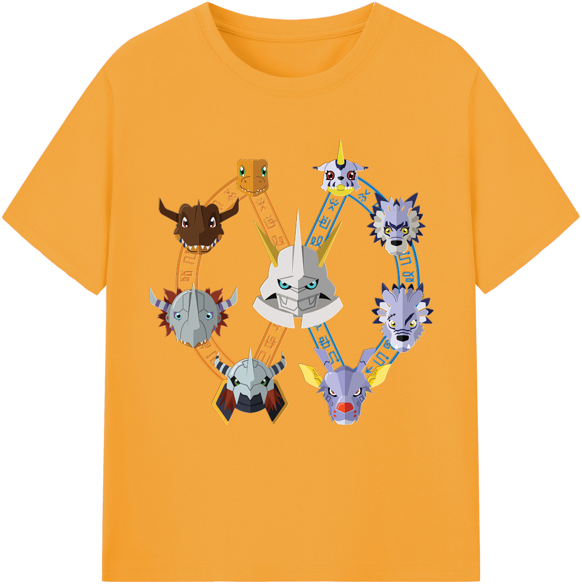 （画像用） Digimon デジタルモンスター/デジモン レディースカジュアルプリントTシャツ（綿100％）