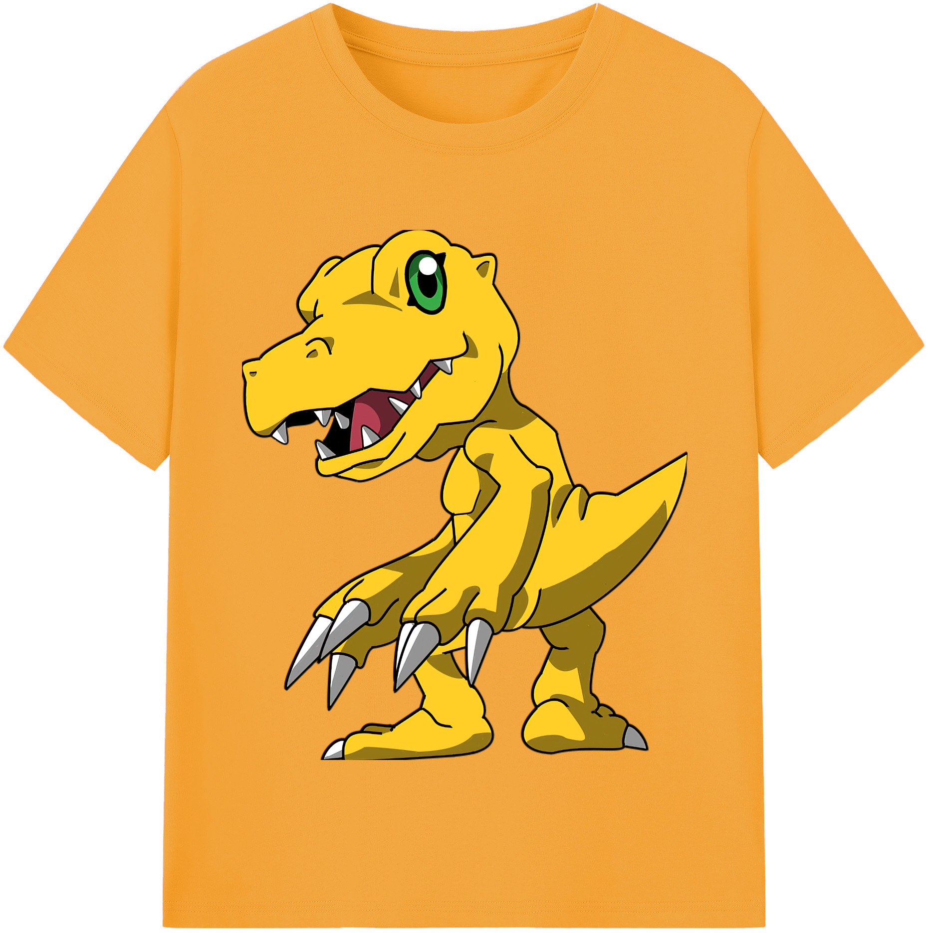 （画像用） Digimon デジタルモンスター/デジモン レディースカジュアルプリントTシャツ（綿100％）