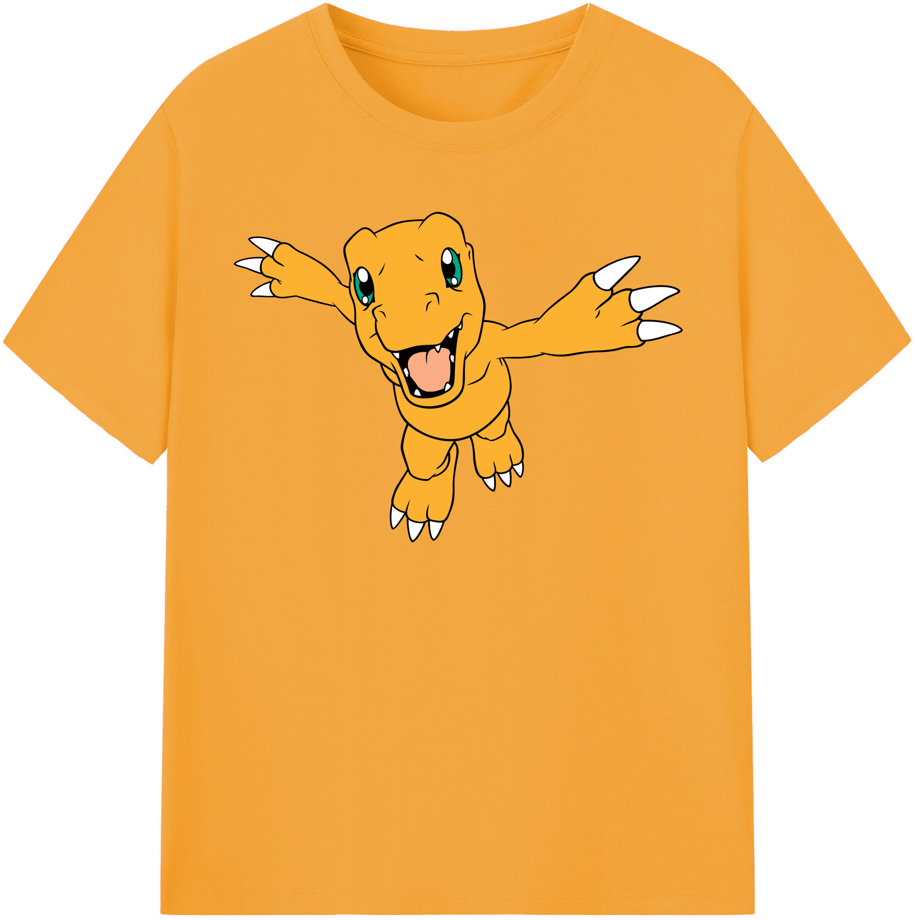 （画像用） Digimon デジタルモンスター/デジモン レディースカジュアルプリントTシャツ（綿100％）