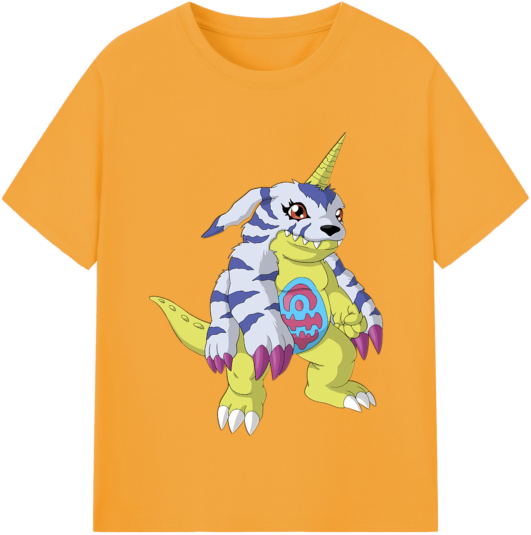 （画像用） Digimon デジタルモンスター/デジモン レディースカジュアルプリントTシャツ（綿100％）