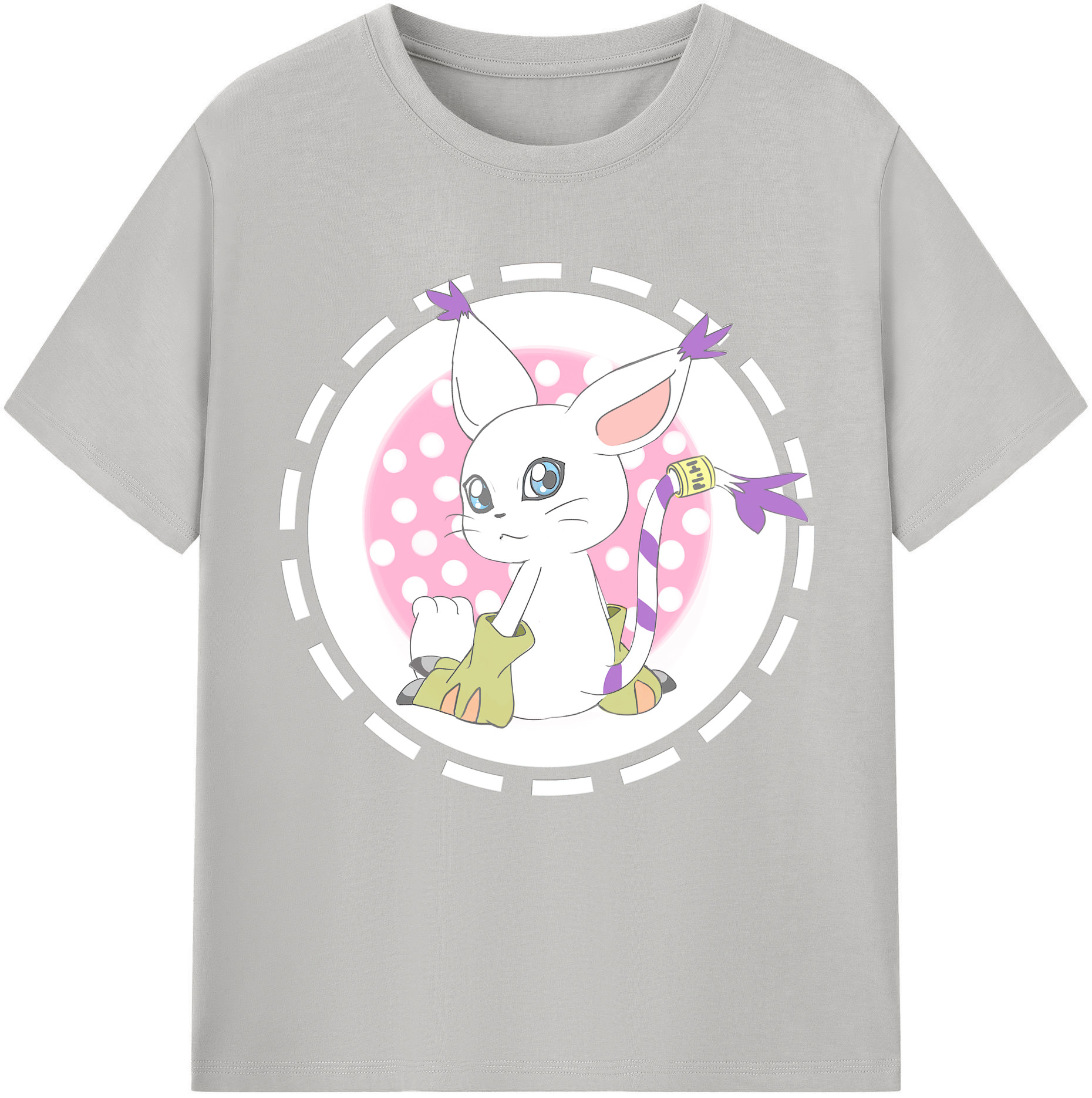 （画像用） Digimon デジタルモンスター/デジモン レディースカジュアルプリントTシャツ（綿100％）