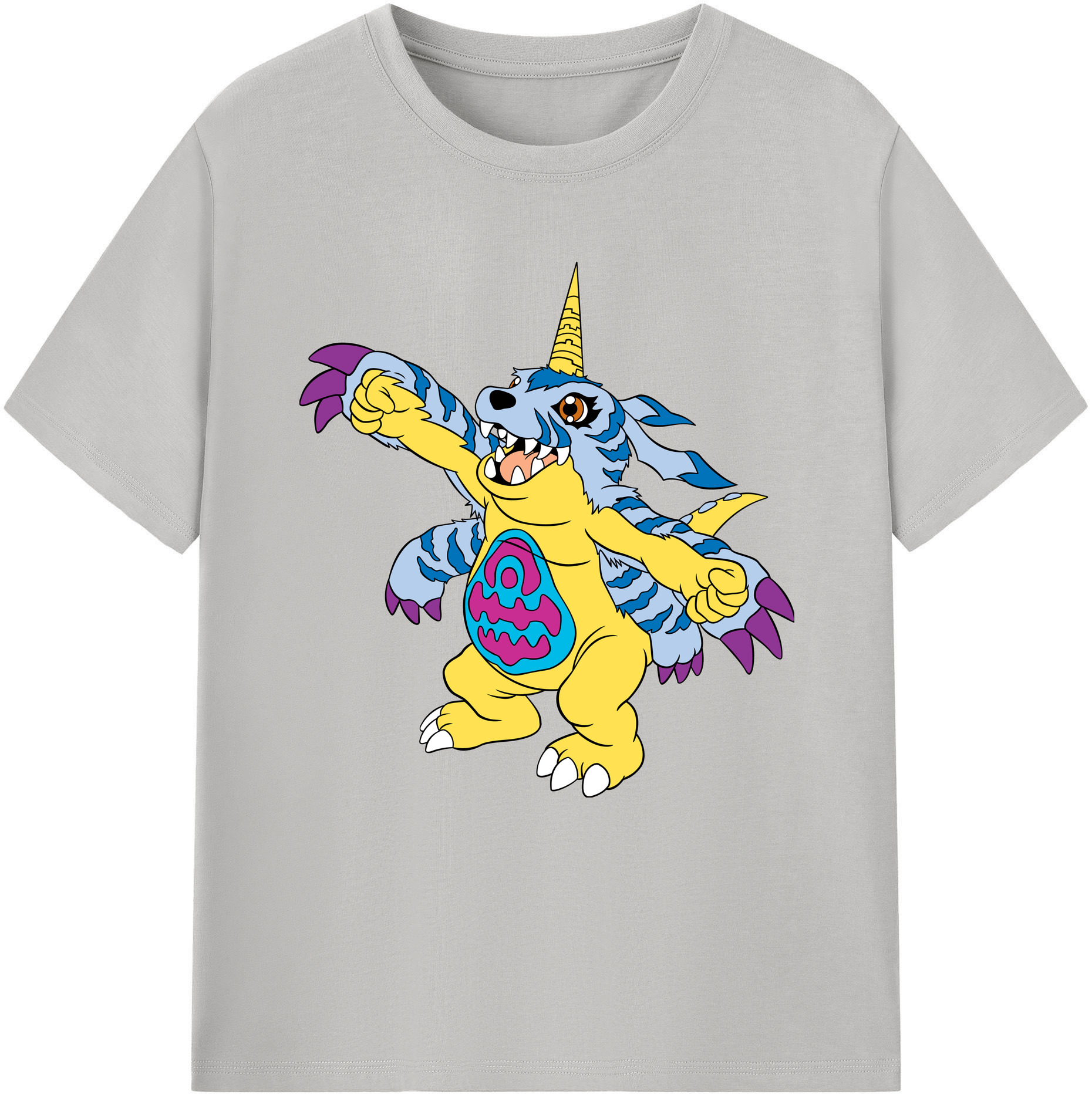 （画像用） Digimon デジタルモンスター/デジモン レディースカジュアルプリントTシャツ（綿100％）