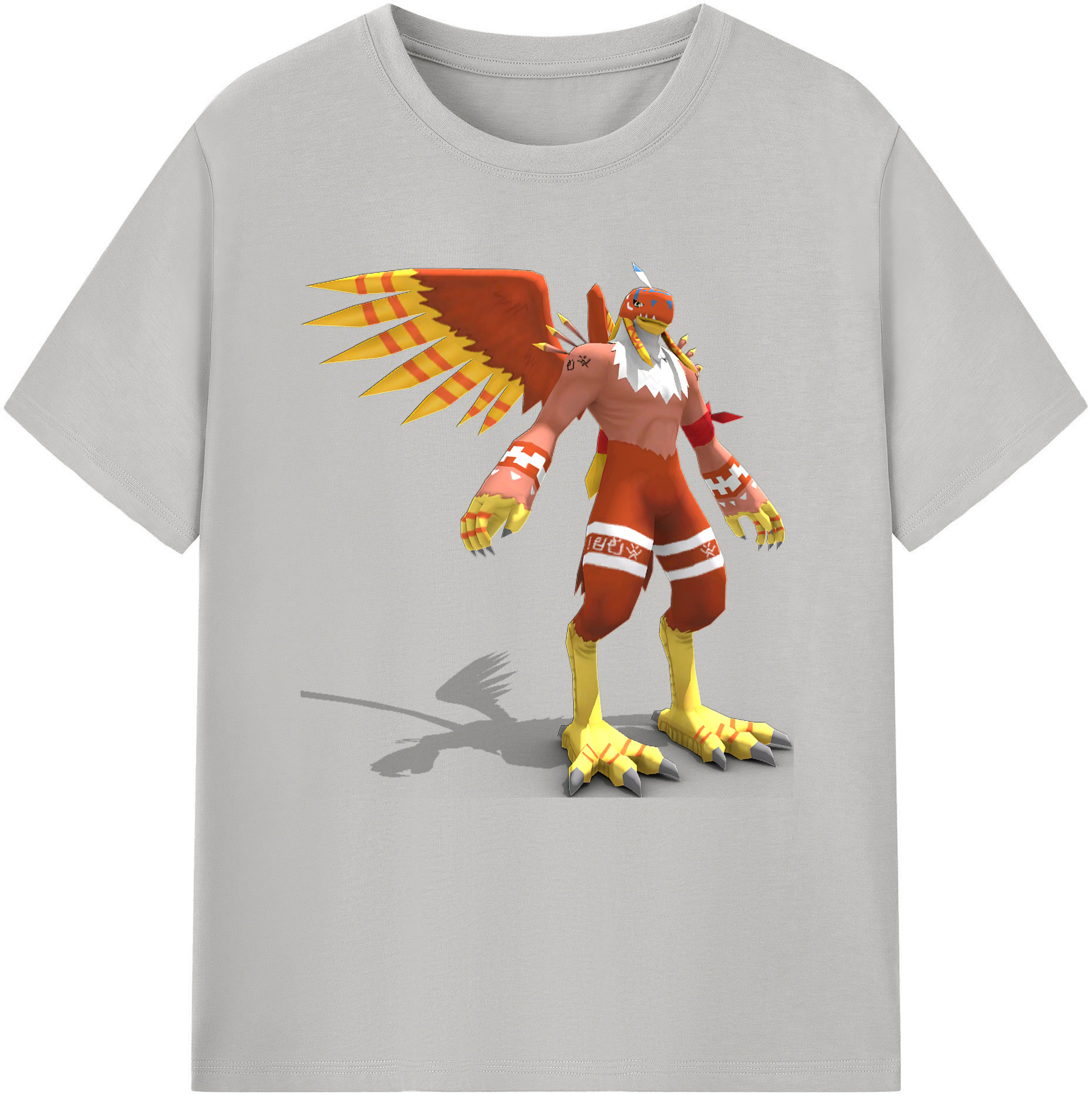 （画像用） Digimon デジタルモンスター/デジモン レディースカジュアルプリントTシャツ（綿100％）