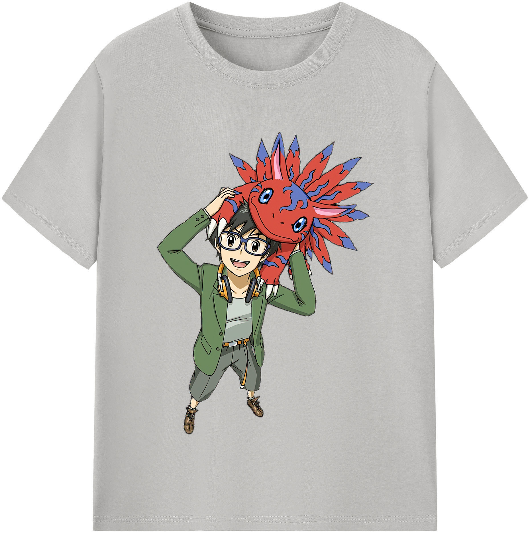 （画像用） Digimon デジタルモンスター/デジモン レディースカジュアルプリントTシャツ（綿100％）