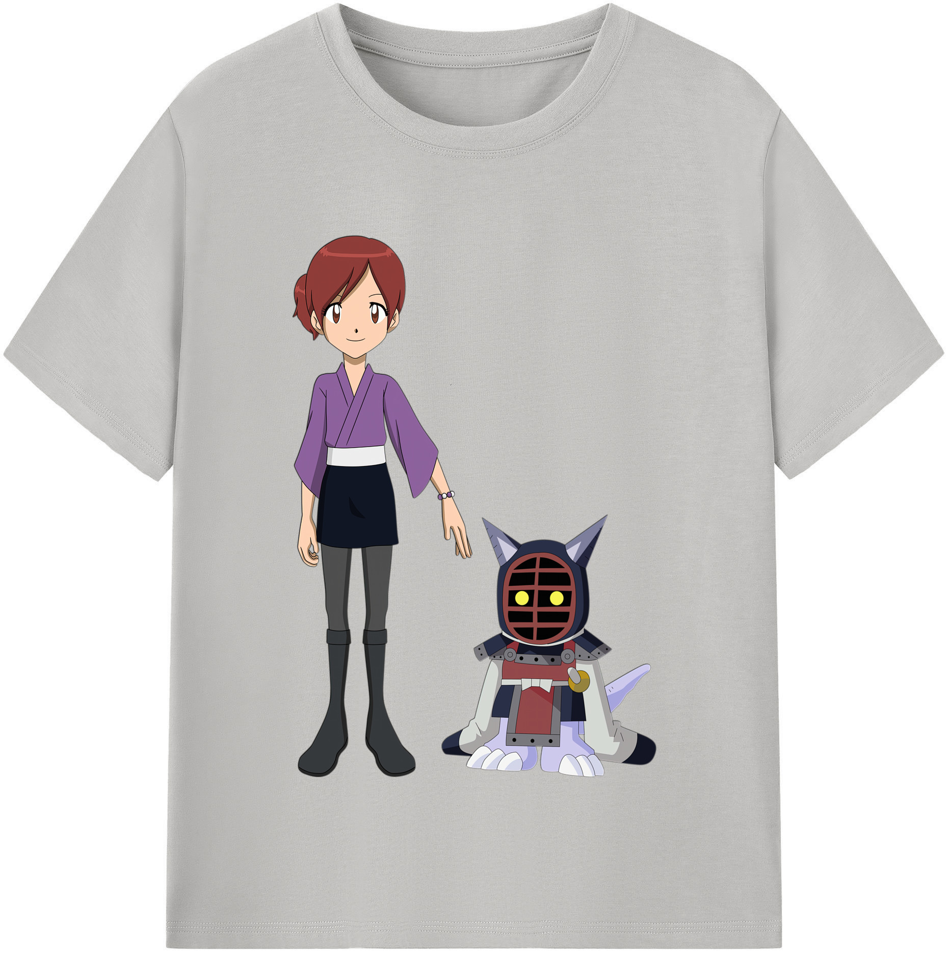 （画像用） Digimon デジタルモンスター/デジモン レディースカジュアルプリントTシャツ（綿100％）