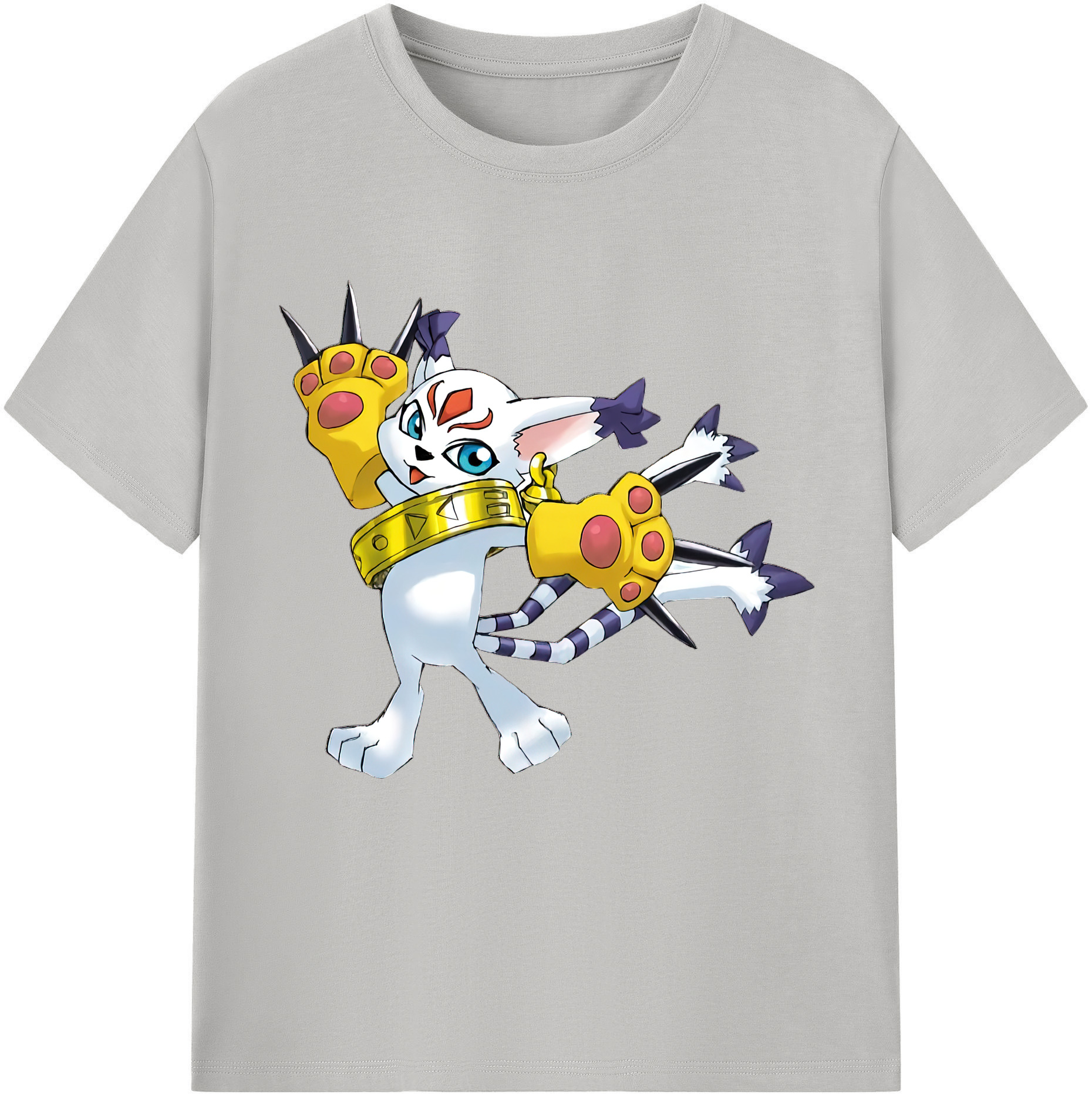 （画像用） Digimon デジタルモンスター/デジモン レディースカジュアルプリントTシャツ（綿100％）