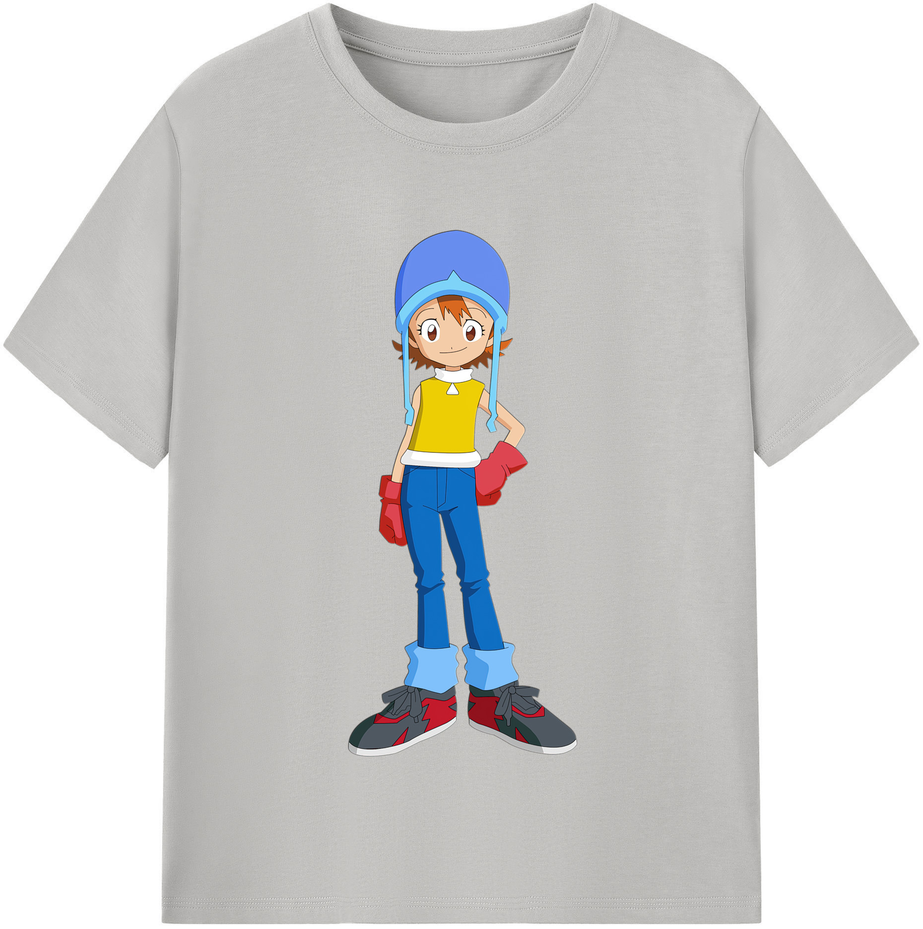 （画像用） Digimon デジタルモンスター/デジモン レディースカジュアルプリントTシャツ（綿100％）