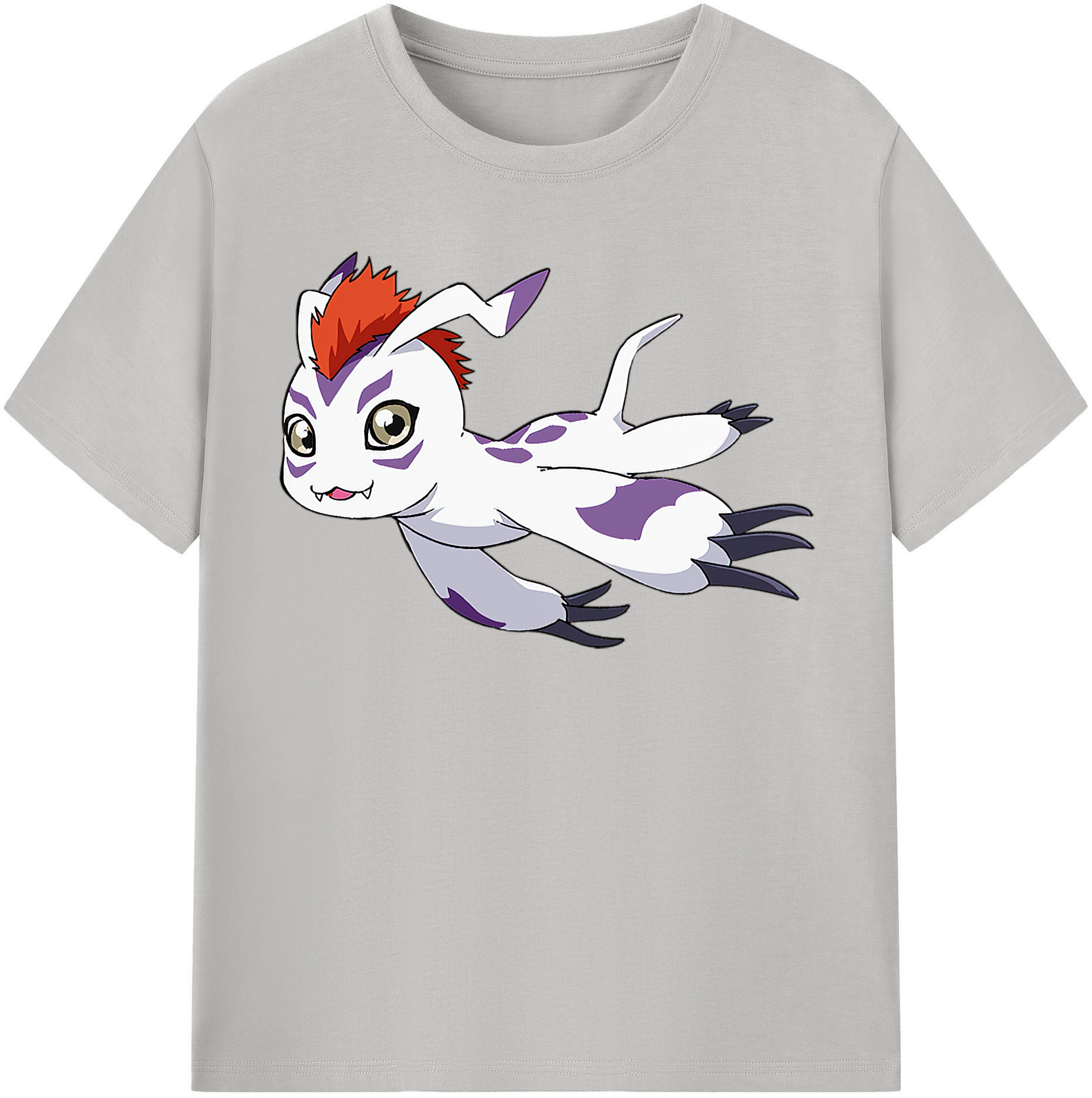 （画像用） Digimon デジタルモンスター/デジモン レディースカジュアルプリントTシャツ（綿100％）