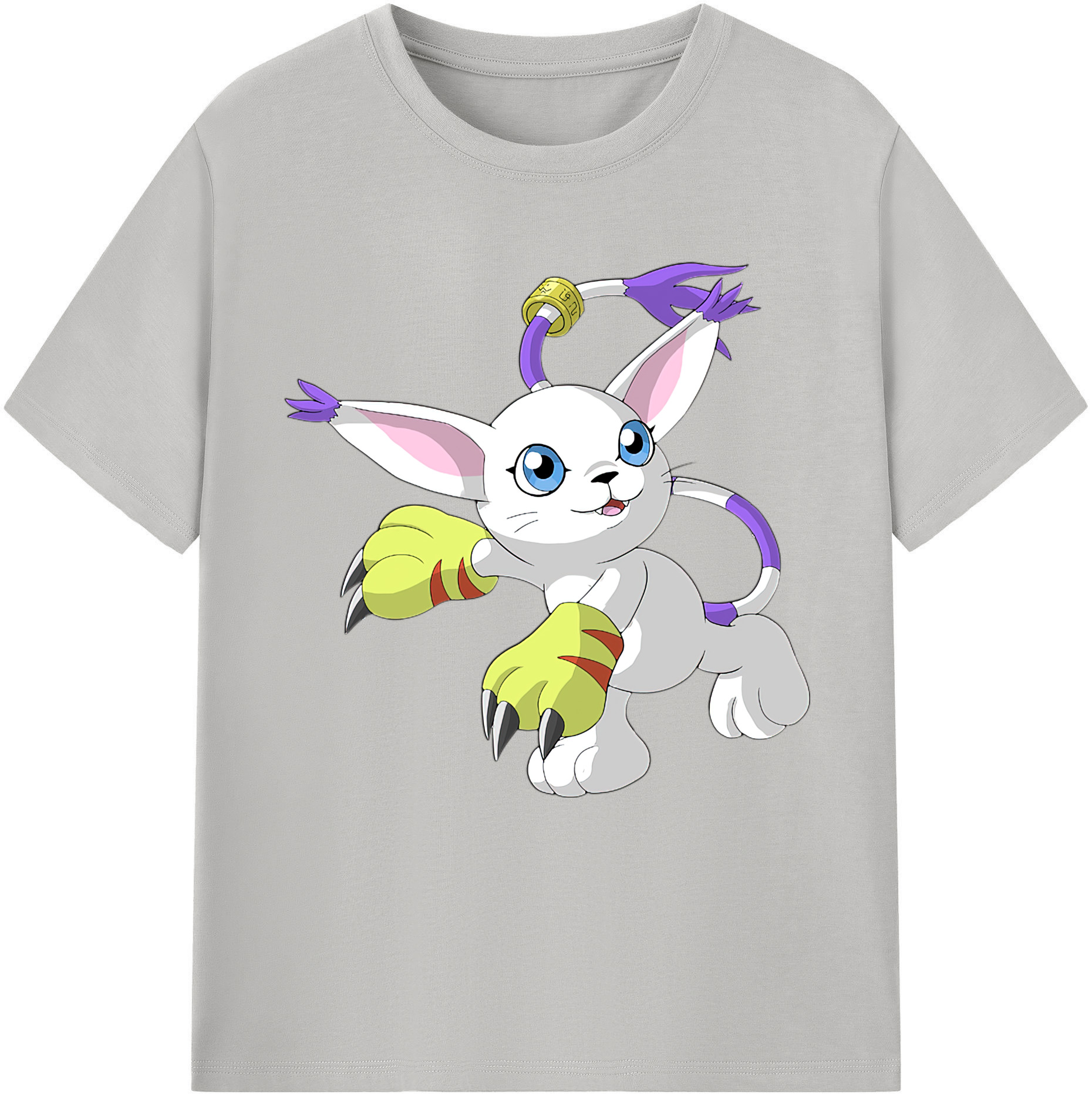 （画像用） Digimon デジタルモンスター/デジモン レディースカジュアルプリントTシャツ（綿100％）