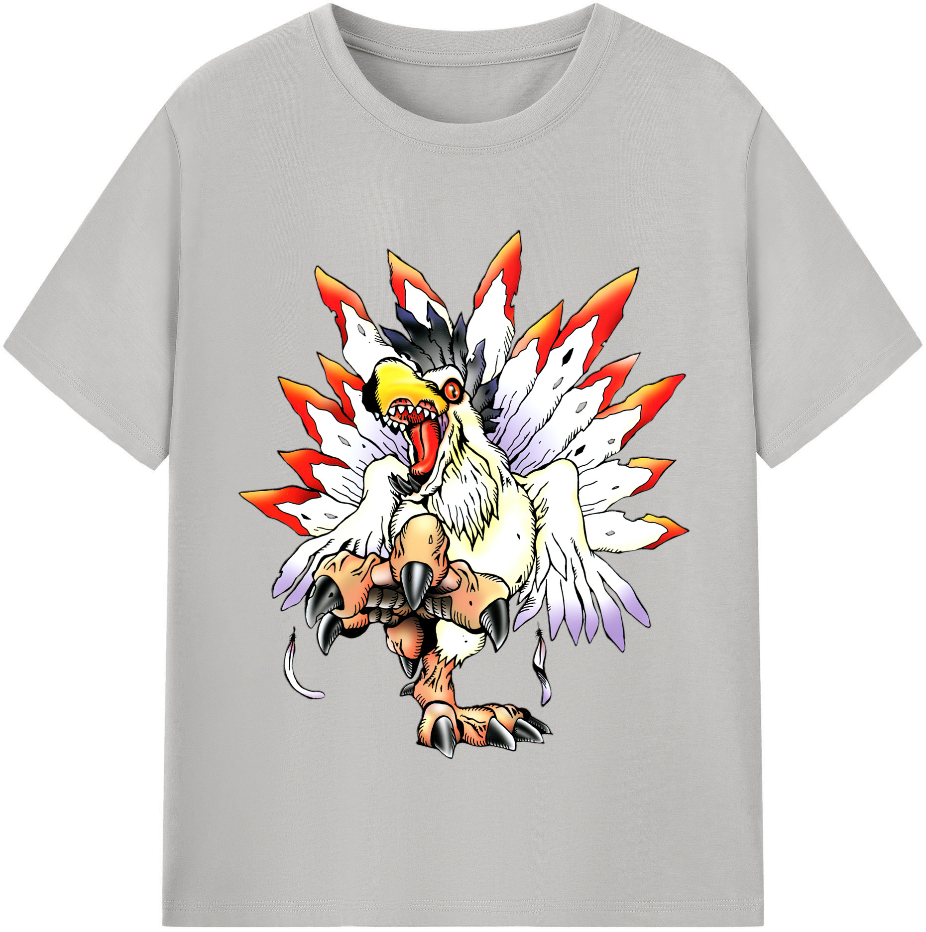 （画像用） Digimon デジタルモンスター/デジモン レディースカジュアルプリントTシャツ（綿100％）