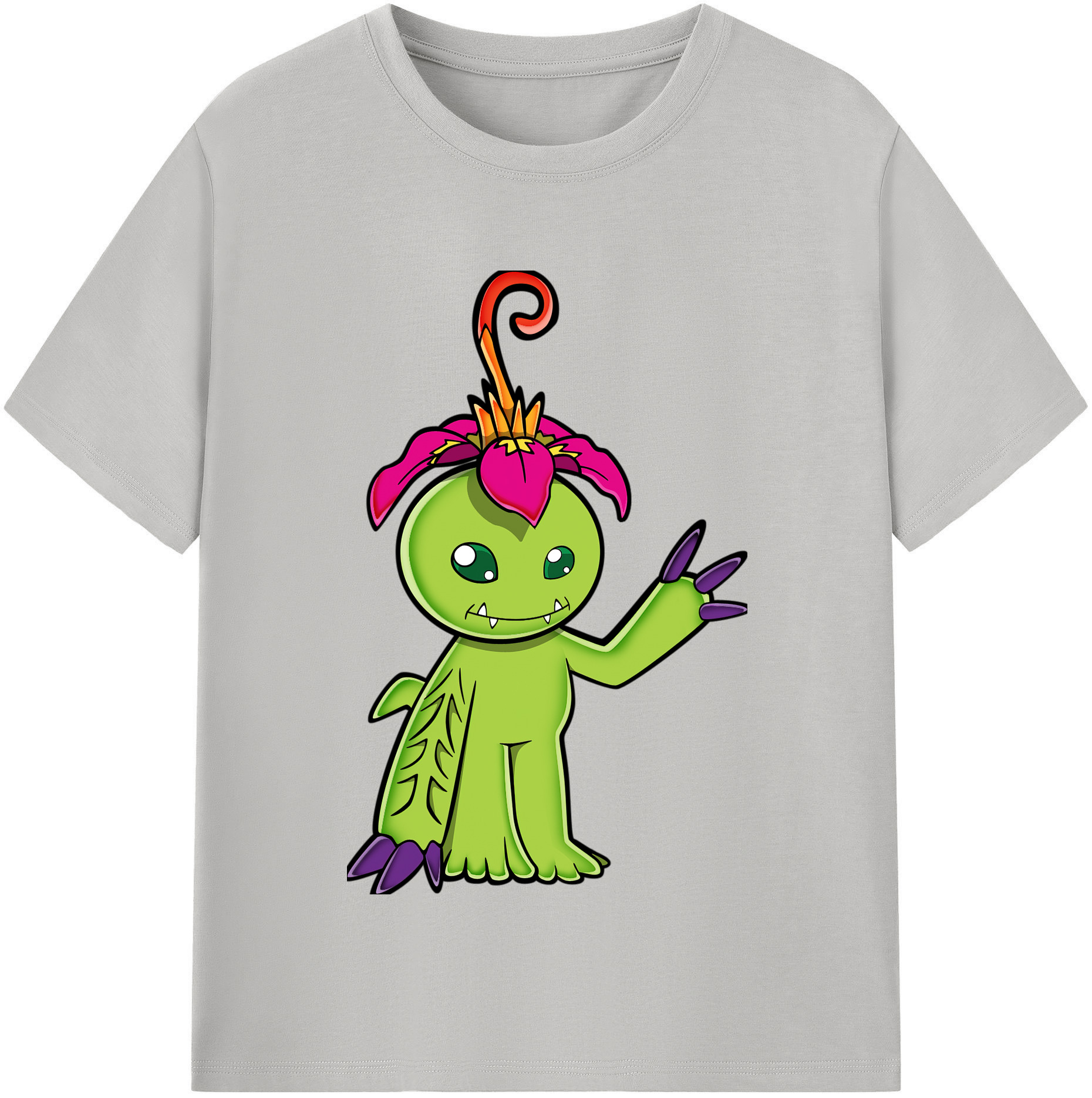 （画像用） Digimon デジタルモンスター/デジモン レディースカジュアルプリントTシャツ（綿100％）