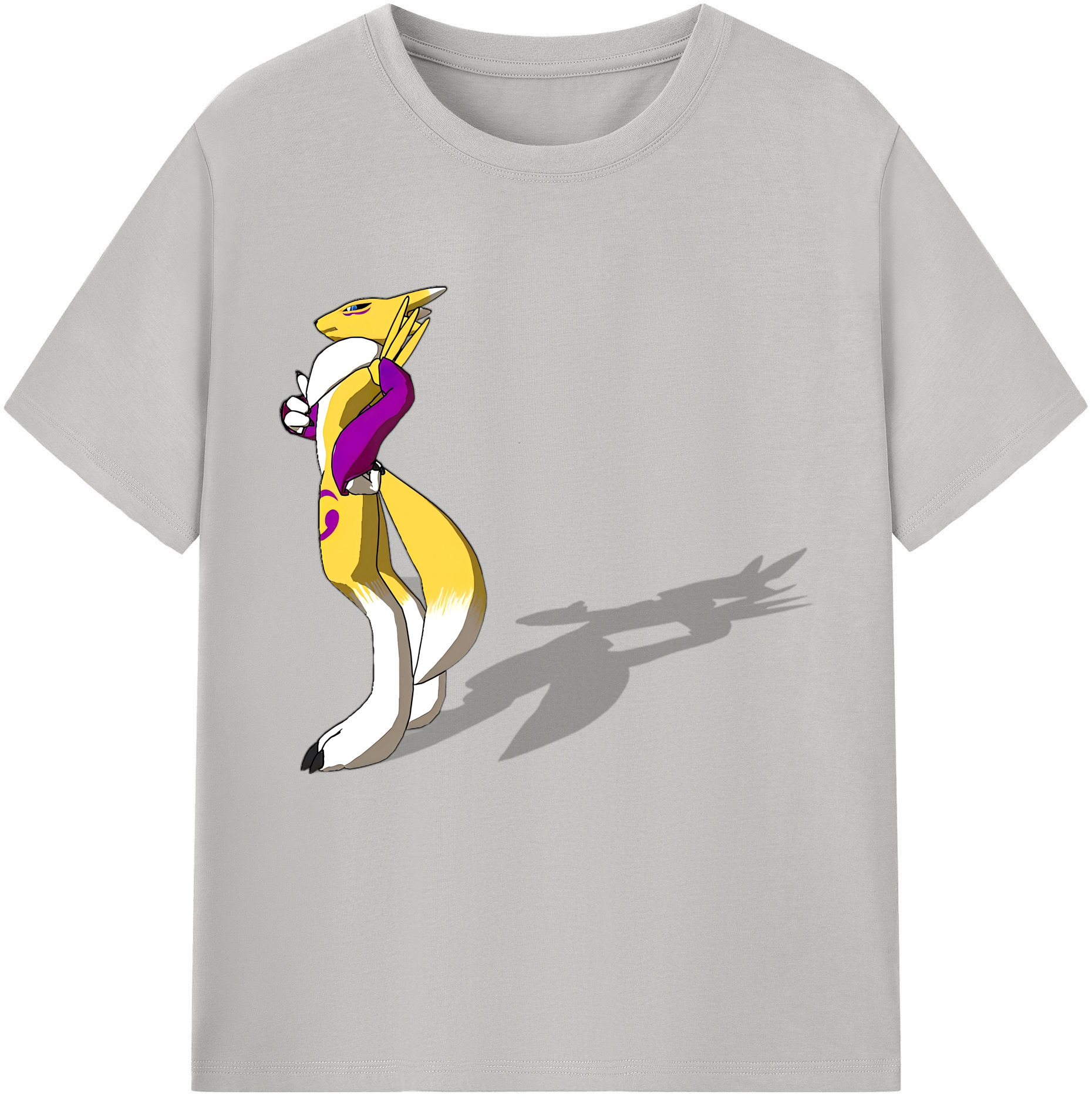 （画像用） Digimon デジタルモンスター/デジモン レディースカジュアルプリントTシャツ（綿100％）