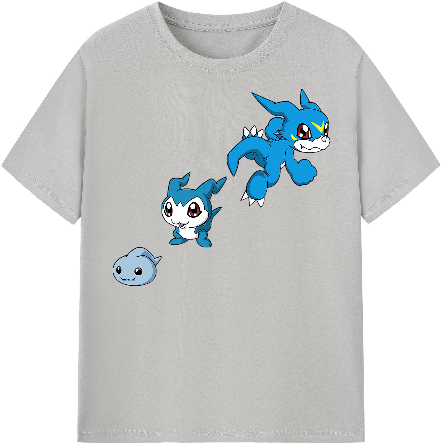 （画像用） Digimon デジタルモンスター/デジモン レディースカジュアルプリントTシャツ（綿100％）