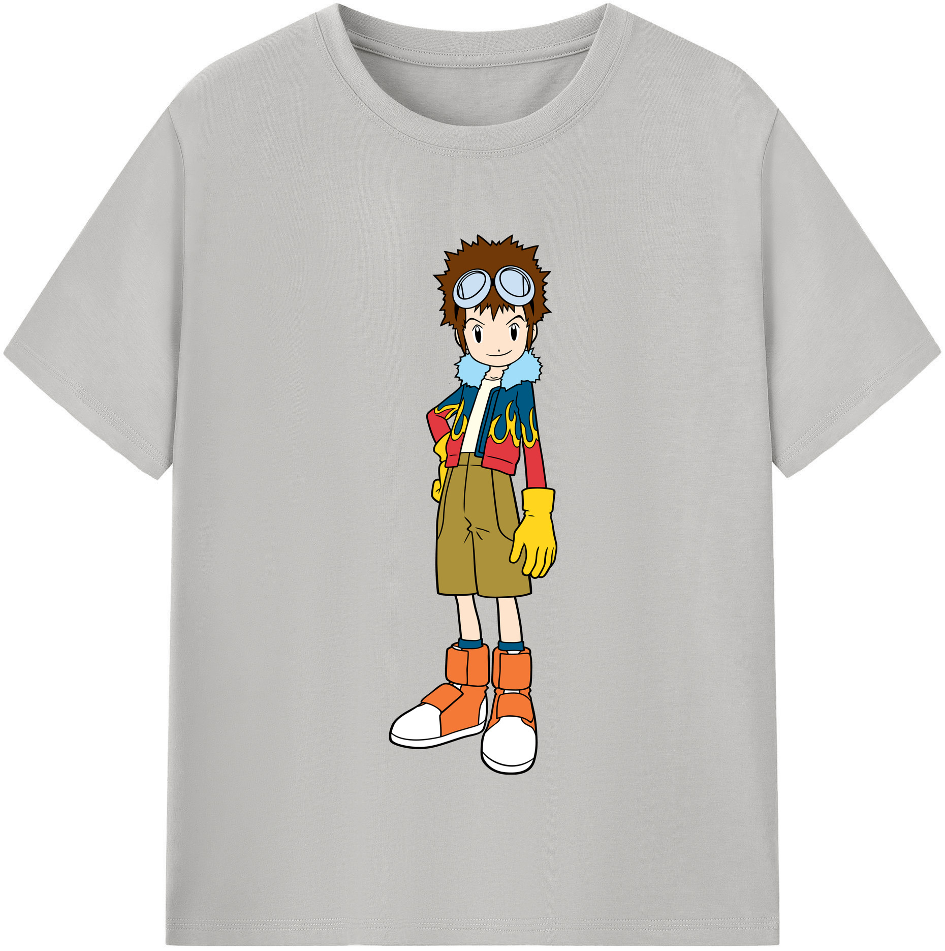 （画像用） Digimon デジタルモンスター/デジモン レディースカジュアルプリントTシャツ（綿100％）