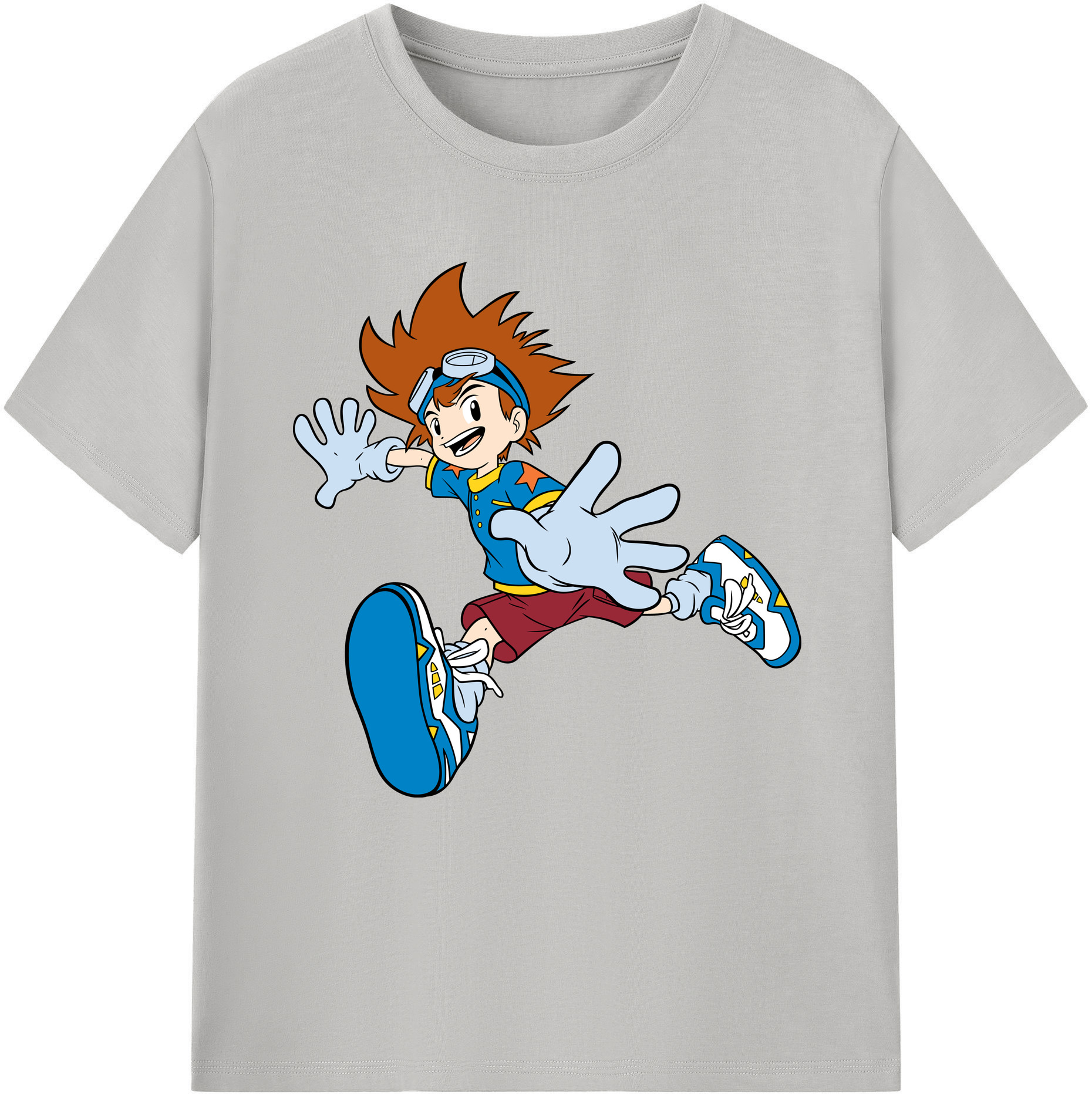 （画像用） Digimon デジタルモンスター/デジモン レディースカジュアルプリントTシャツ（綿100％）