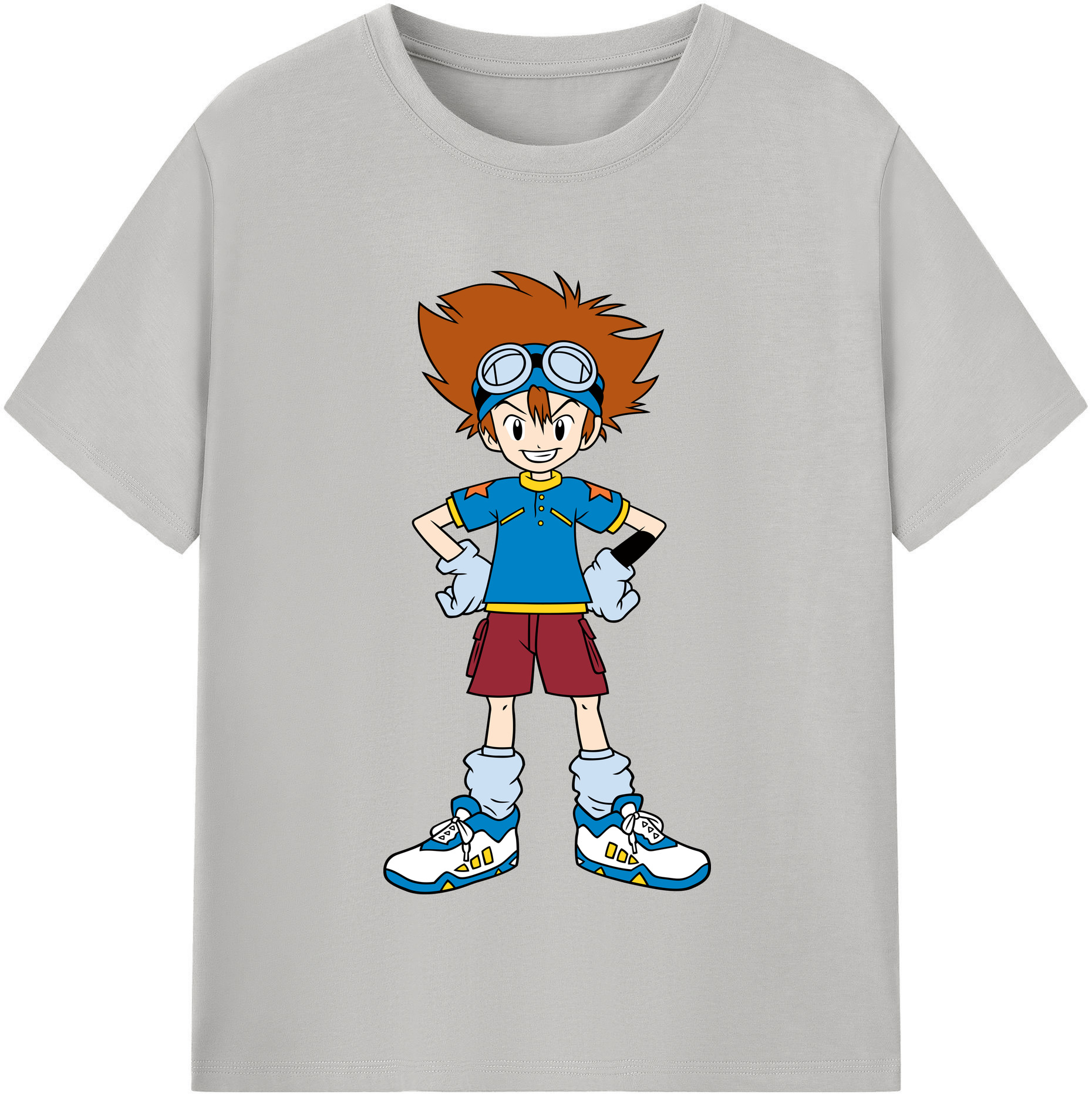 （画像用） Digimon デジタルモンスター/デジモン レディースカジュアルプリントTシャツ（綿100％）