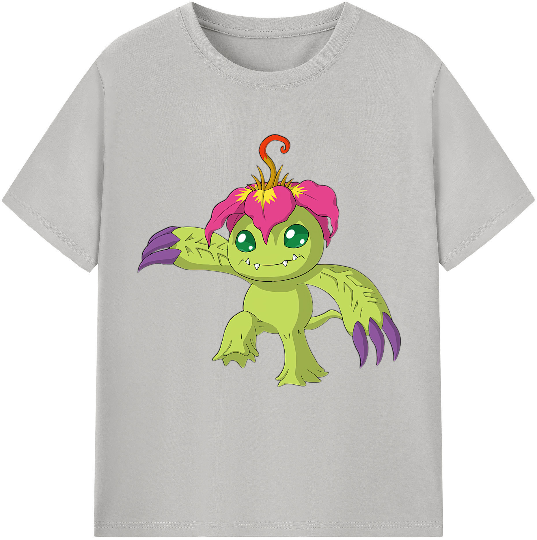 （画像用） Digimon デジタルモンスター/デジモン レディースカジュアルプリントTシャツ（綿100％）