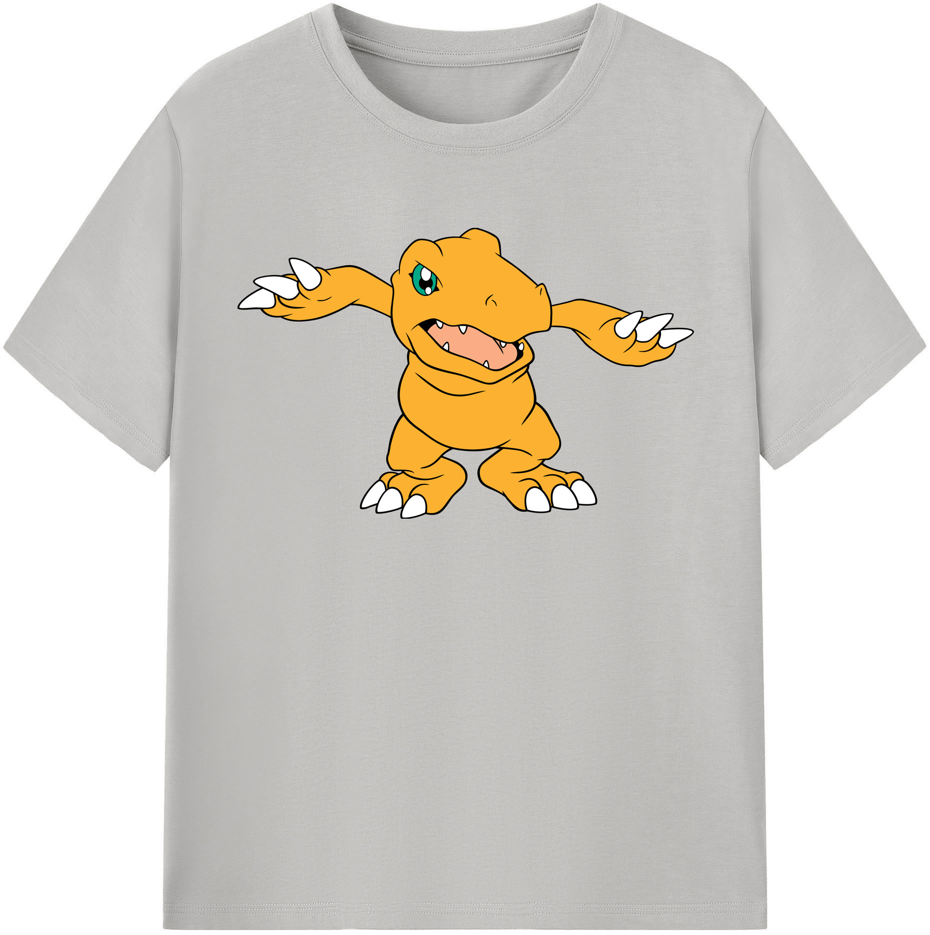（画像用） Digimon デジタルモンスター/デジモン レディースカジュアルプリントTシャツ（綿100％）