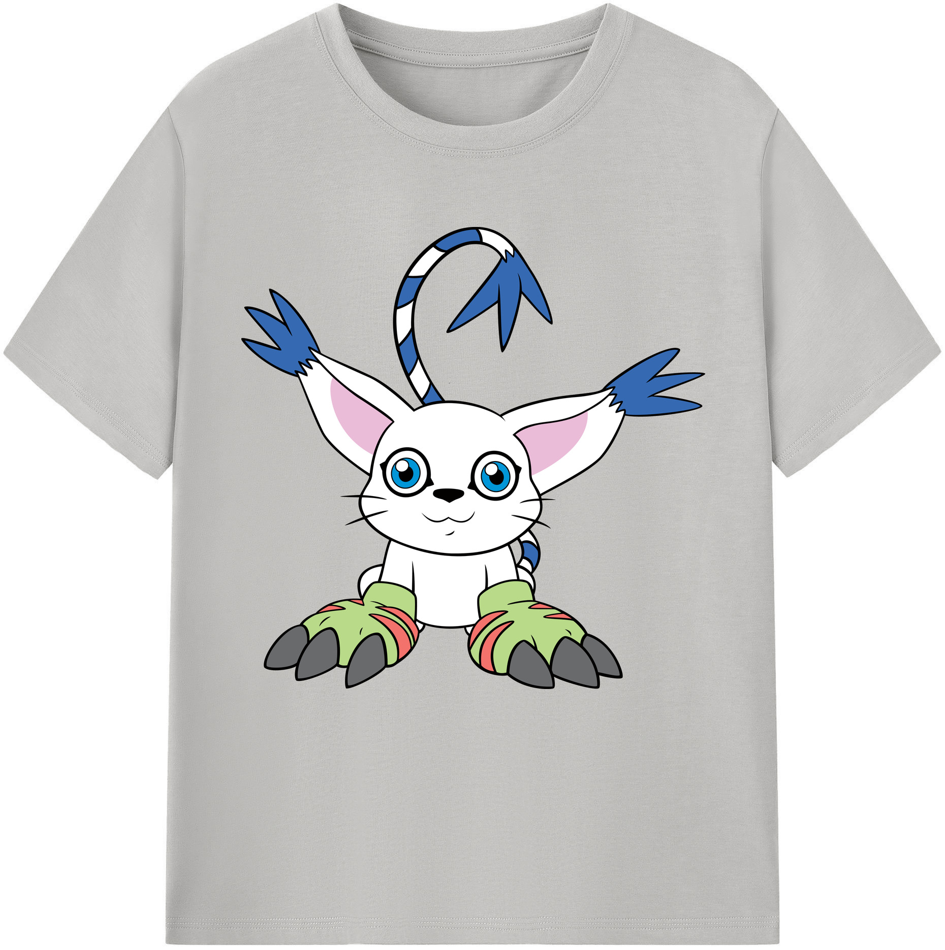（画像用） Digimon デジタルモンスター/デジモン レディースカジュアルプリントTシャツ（綿100％）