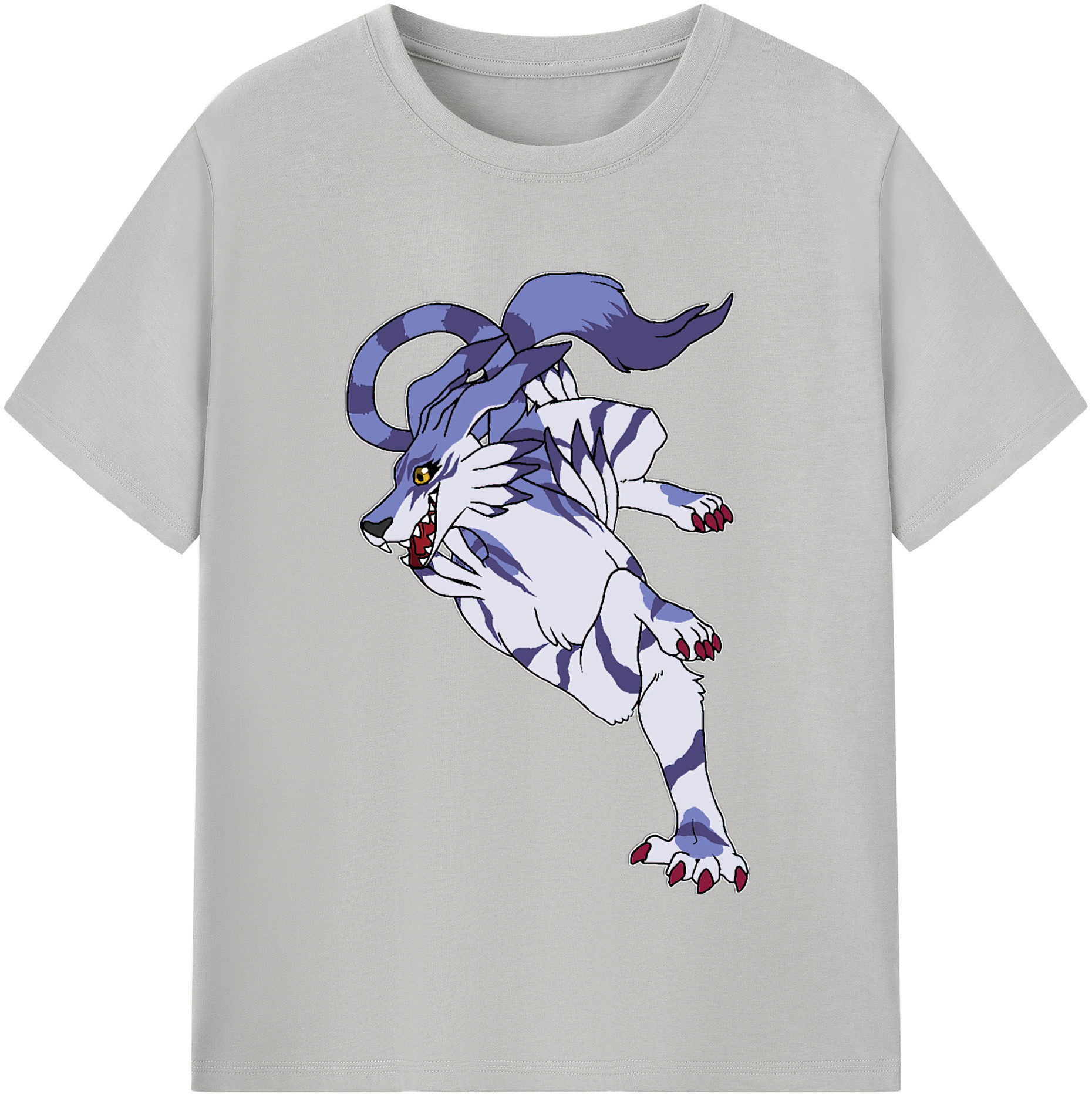 （画像用） Digimon デジタルモンスター/デジモン レディースカジュアルプリントTシャツ（綿100％）