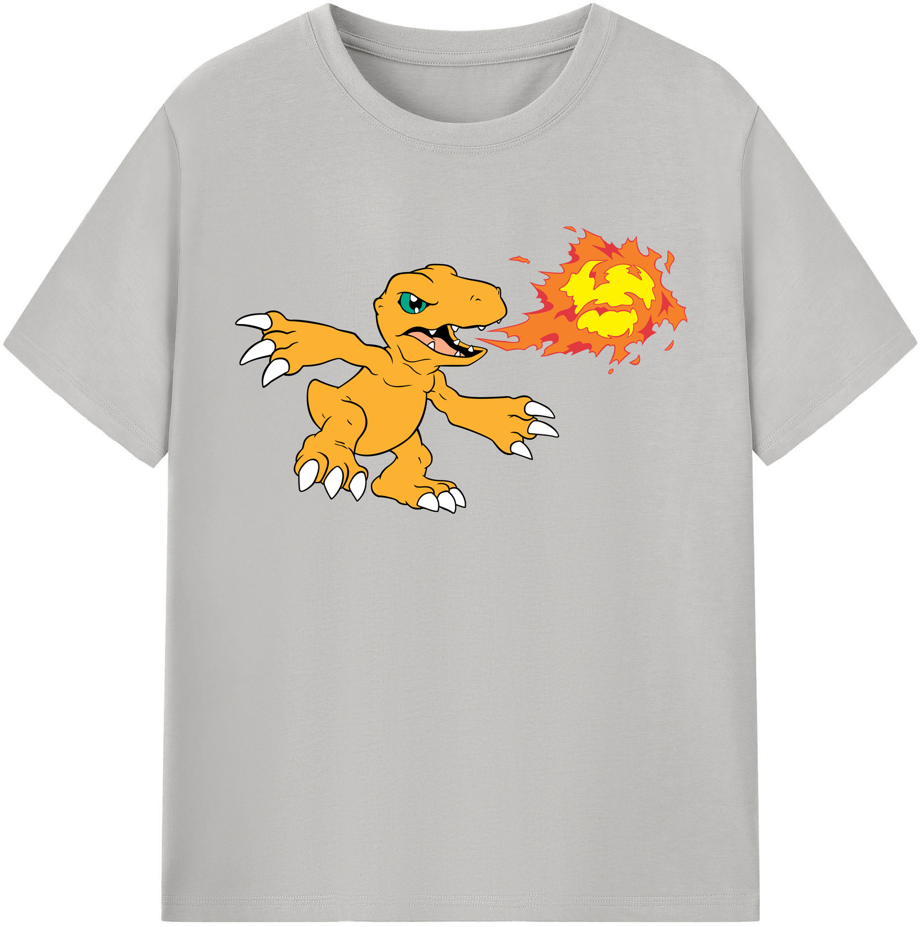 （画像用） Digimon デジタルモンスター/デジモン レディースカジュアルプリントTシャツ（綿100％）