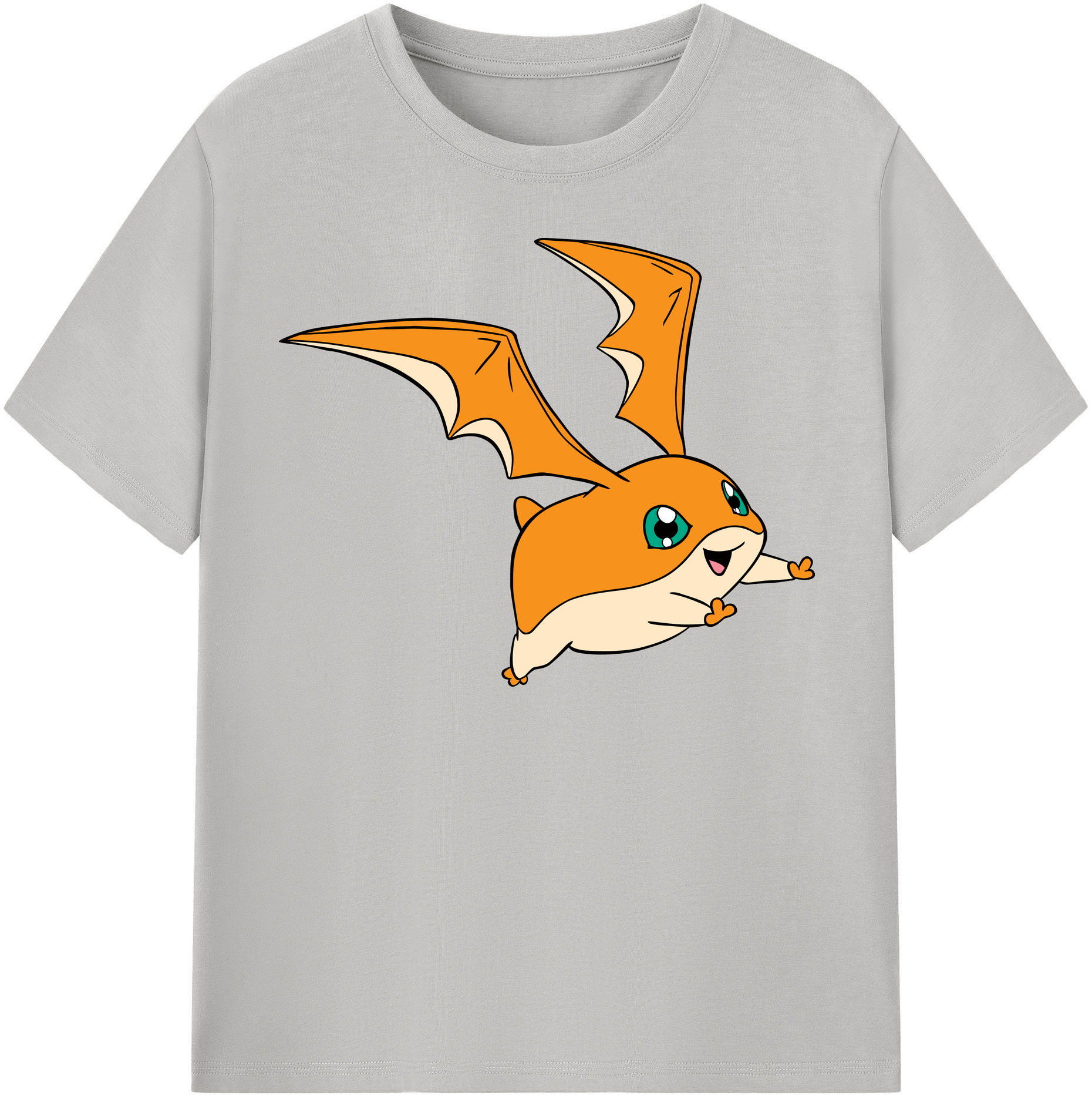 （画像用） Digimon デジタルモンスター/デジモン レディースカジュアルプリントTシャツ（綿100％）