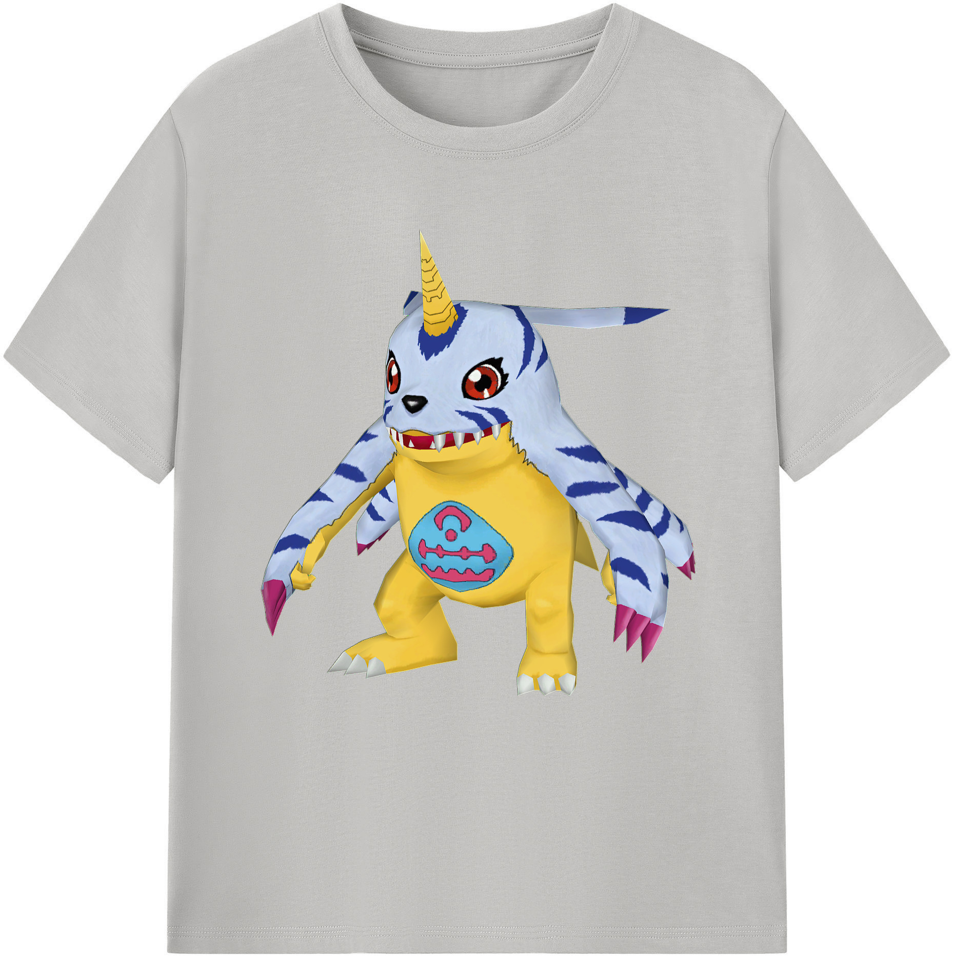 （画像用） Digimon デジタルモンスター/デジモン レディースカジュアルプリントTシャツ（綿100％）