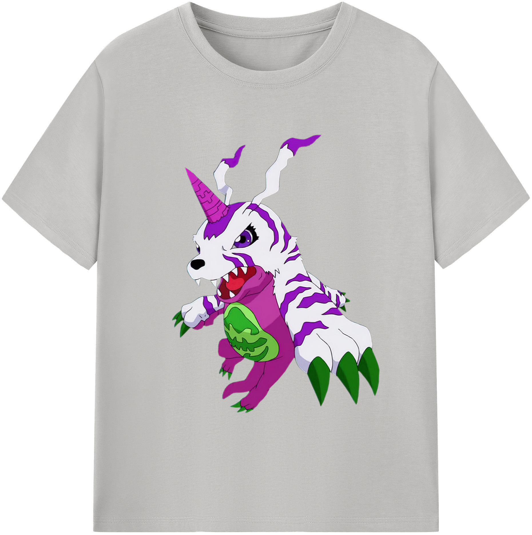 （画像用） Digimon デジタルモンスター/デジモン レディースカジュアルプリントTシャツ（綿100％）