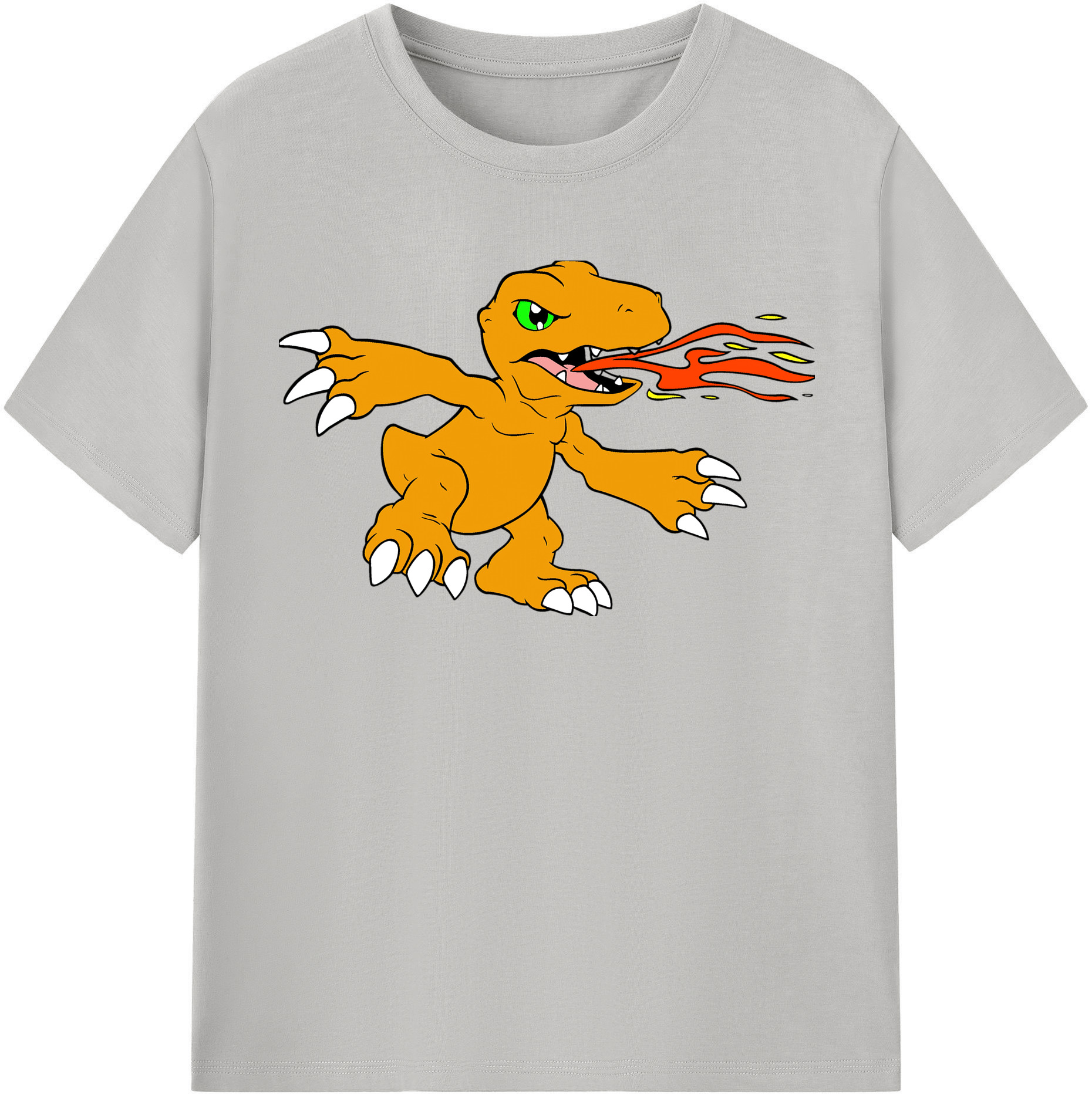 （画像用） Digimon デジタルモンスター/デジモン レディースカジュアルプリントTシャツ（綿100％）
