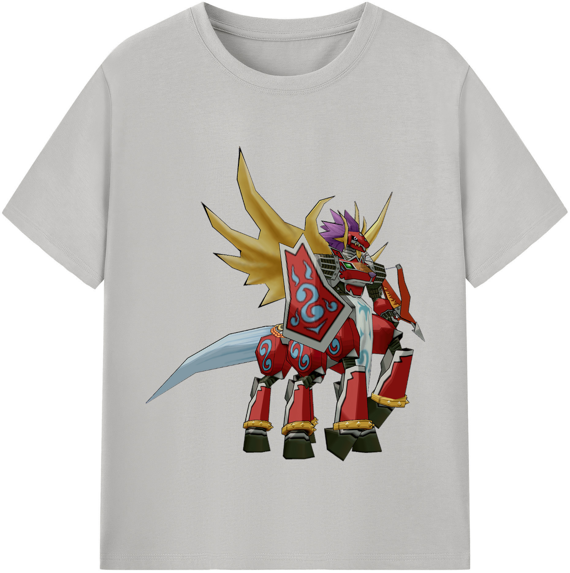 （画像用） Digimon デジタルモンスター/デジモン レディースカジュアルプリントTシャツ（綿100％）