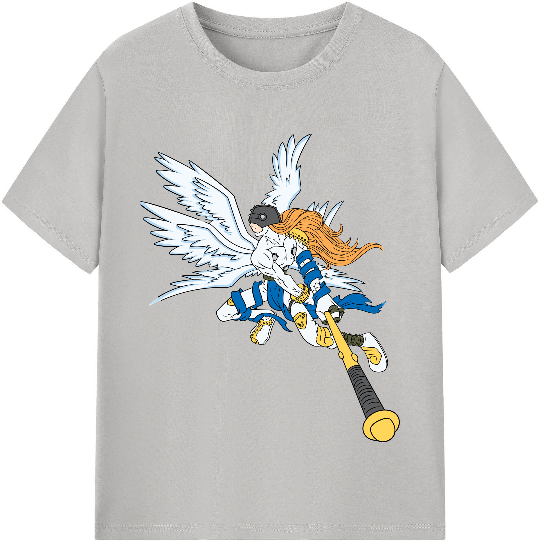 （画像用） Digimon デジタルモンスター/デジモン レディースカジュアルプリントTシャツ（綿100％）