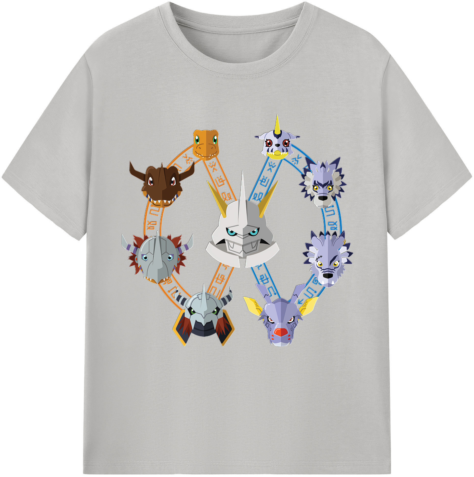 （画像用） Digimon デジタルモンスター/デジモン レディースカジュアルプリントTシャツ（綿100％）