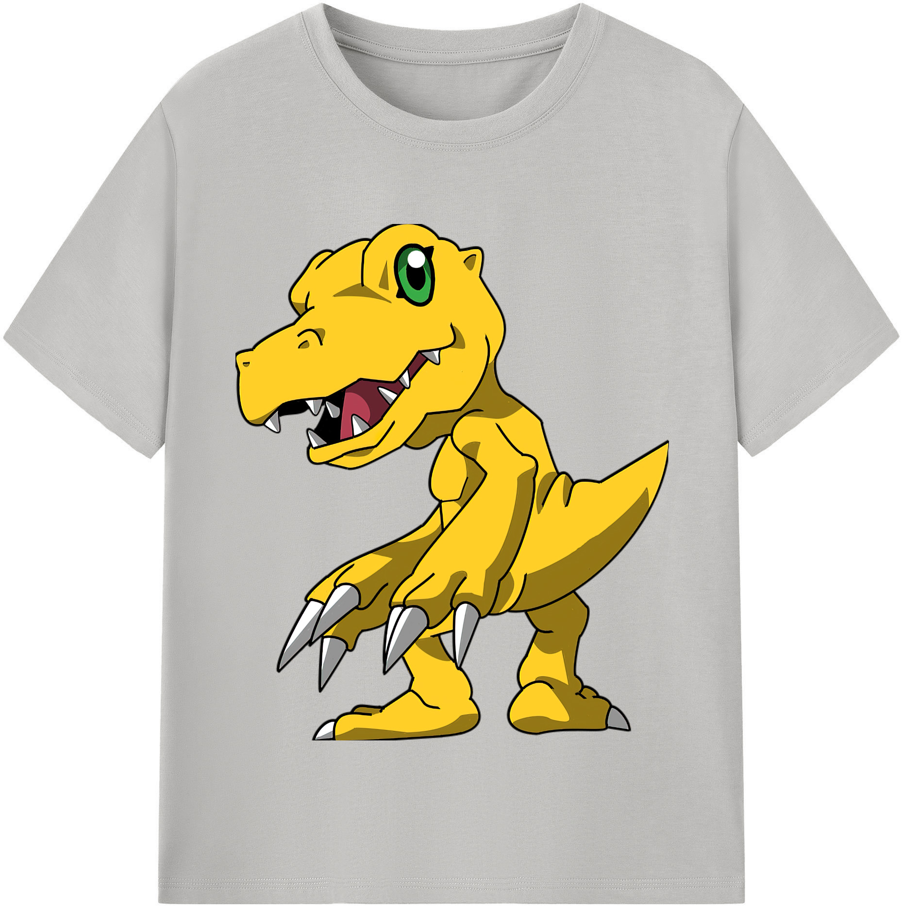（画像用） Digimon デジタルモンスター/デジモン レディースカジュアルプリントTシャツ（綿100％）