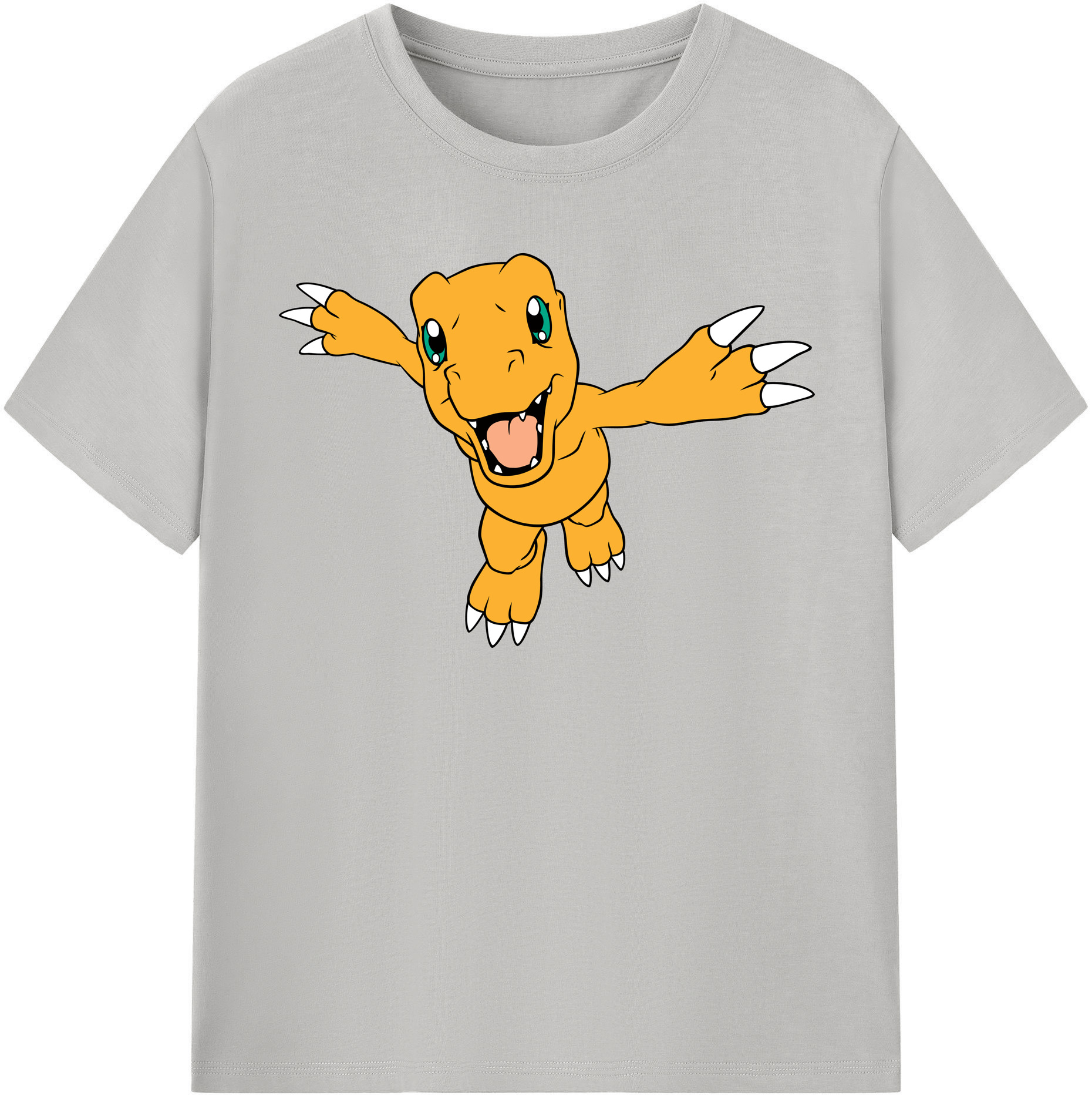 （画像用） Digimon デジタルモンスター/デジモン レディースカジュアルプリントTシャツ（綿100％）