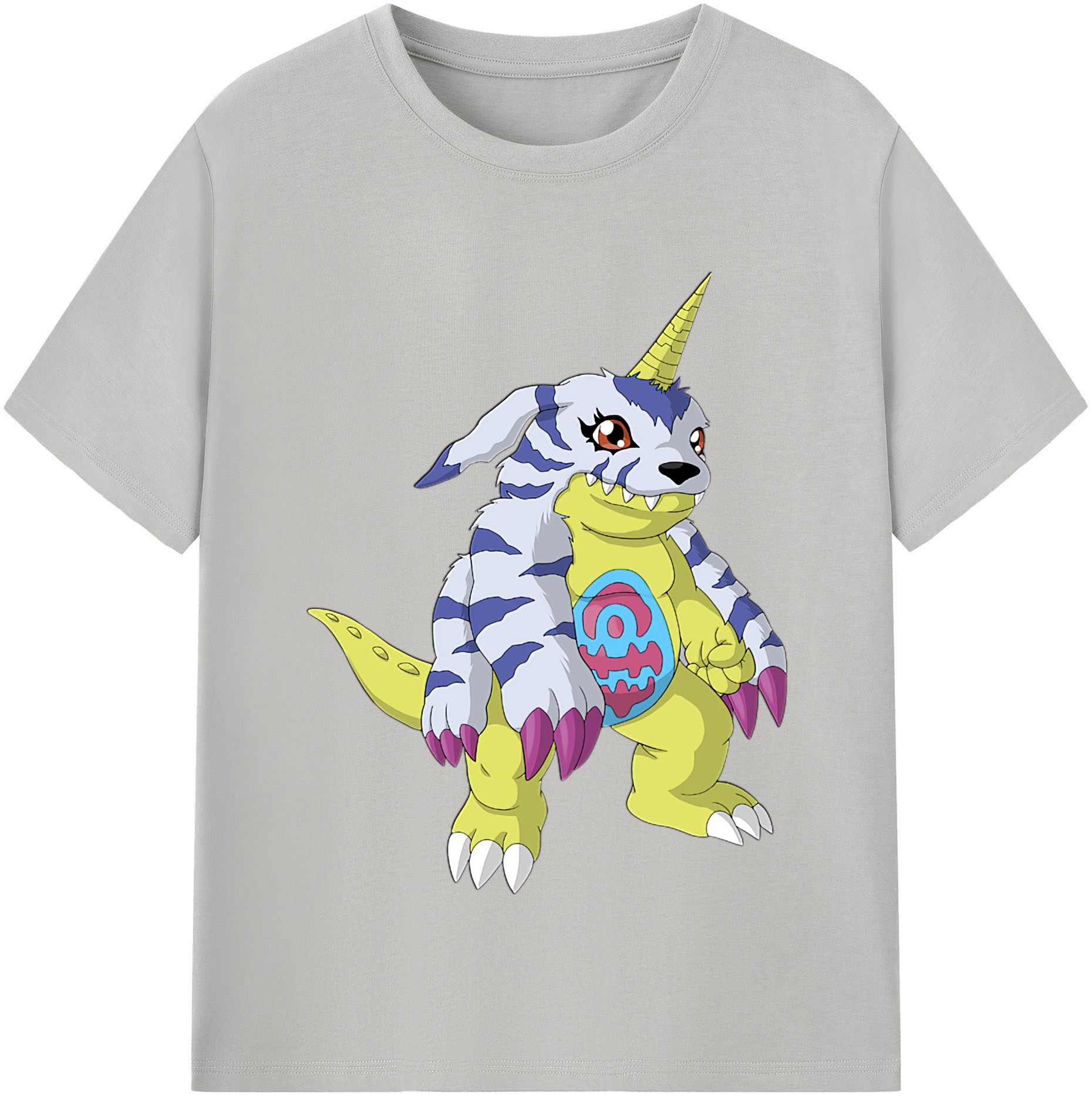 （画像用） Digimon デジタルモンスター/デジモン レディースカジュアルプリントTシャツ（綿100％）