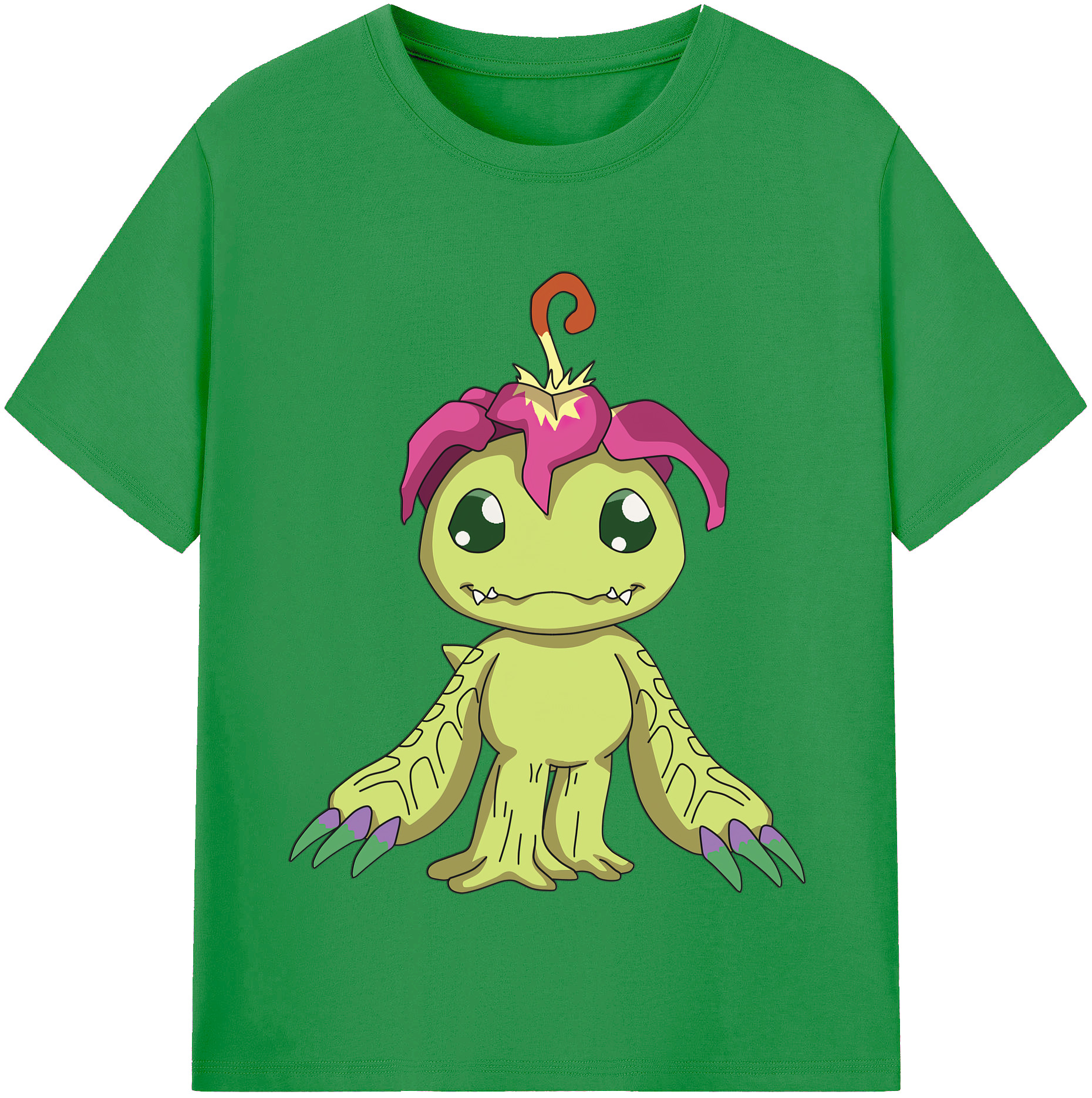 （画像用） Digimon デジタルモンスター/デジモン レディースカジュアルプリントTシャツ（綿100％）
