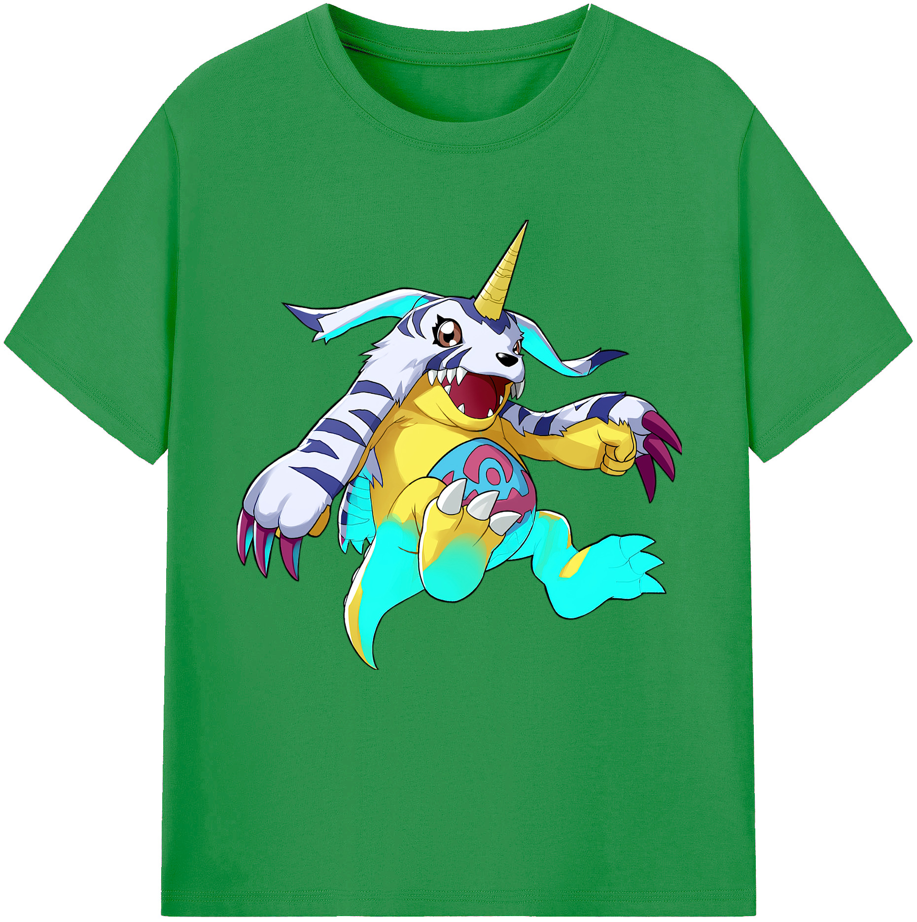 （画像用） Digimon デジタルモンスター/デジモン レディースカジュアルプリントTシャツ（綿100％）