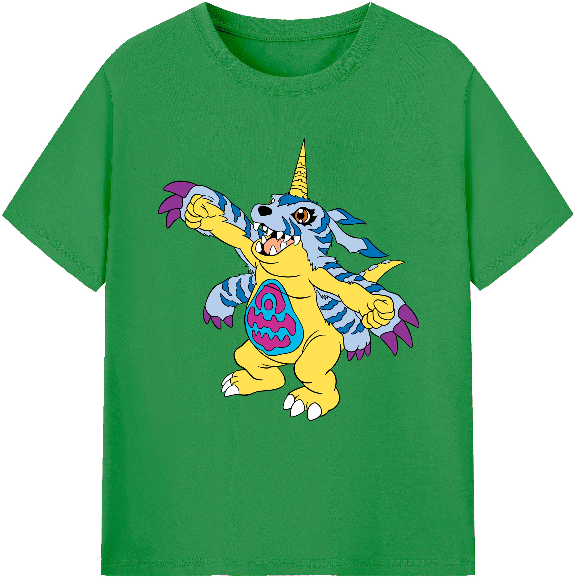 （画像用） Digimon デジタルモンスター/デジモン レディースカジュアルプリントTシャツ（綿100％）