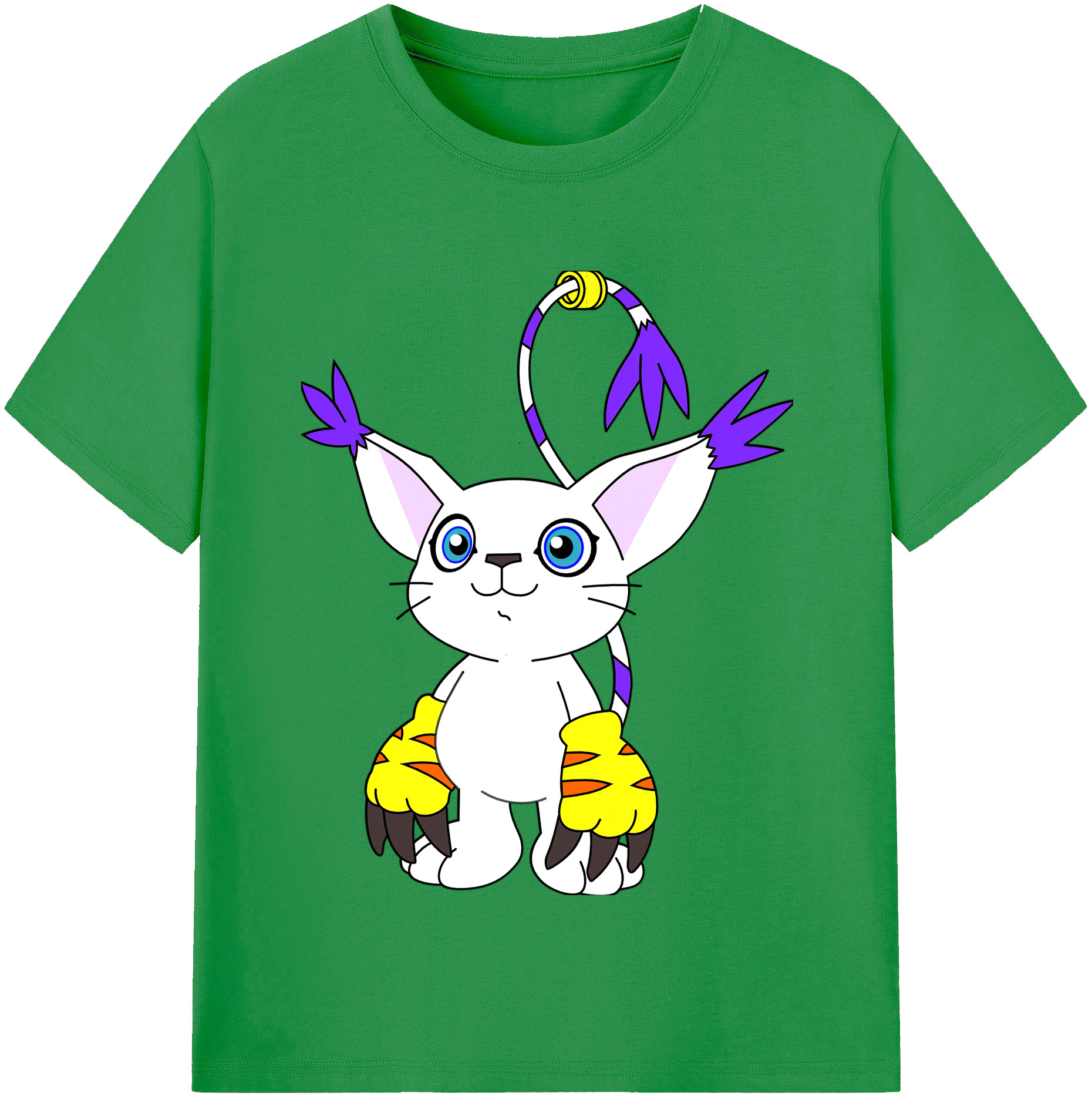（画像用） Digimon デジタルモンスター/デジモン レディースカジュアルプリントTシャツ（綿100％）