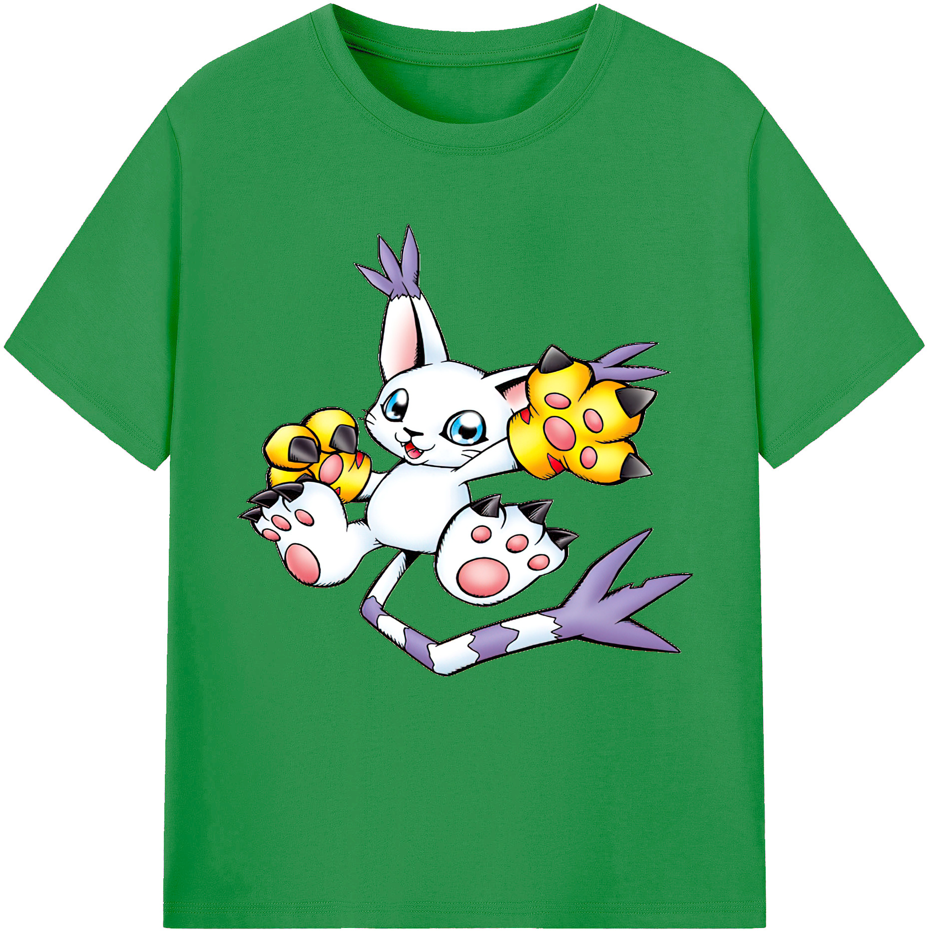 （画像用） Digimon デジタルモンスター/デジモン レディースカジュアルプリントTシャツ（綿100％）
