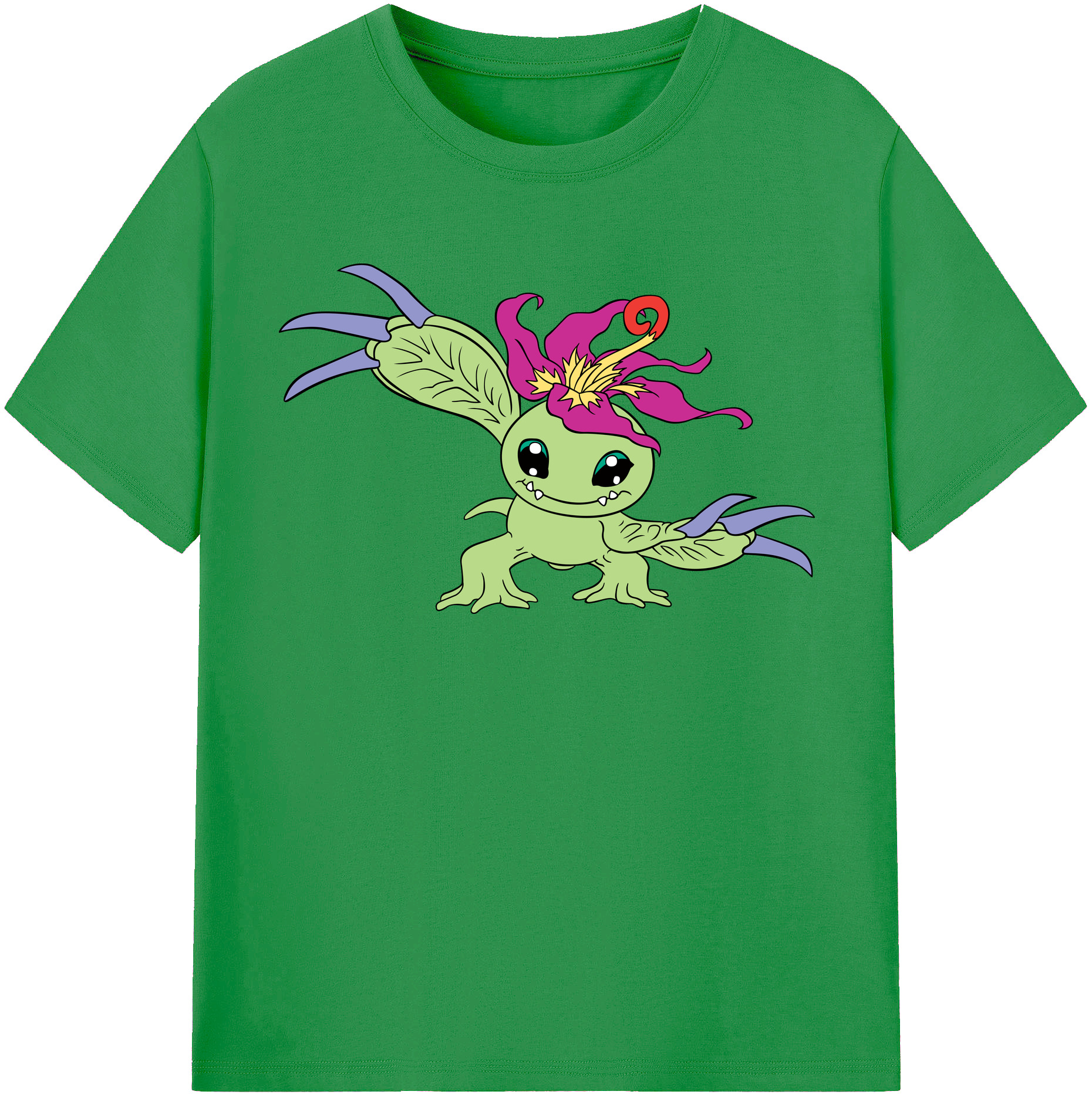 （画像用） Digimon デジタルモンスター/デジモン レディースカジュアルプリントTシャツ（綿100％）